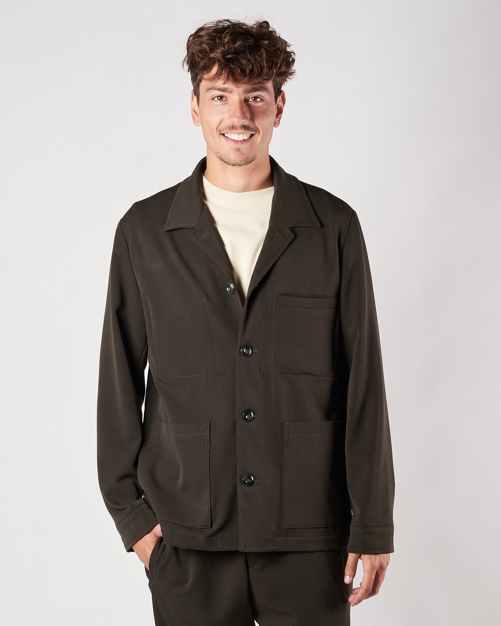 Giacca Camicia Officina36 verde