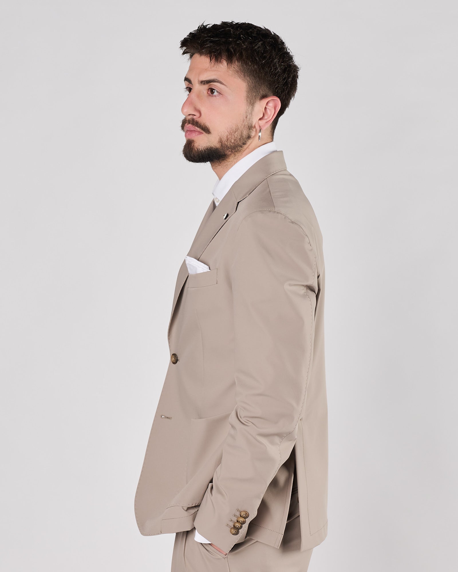 Giacca Lbm1911 in jersey beige