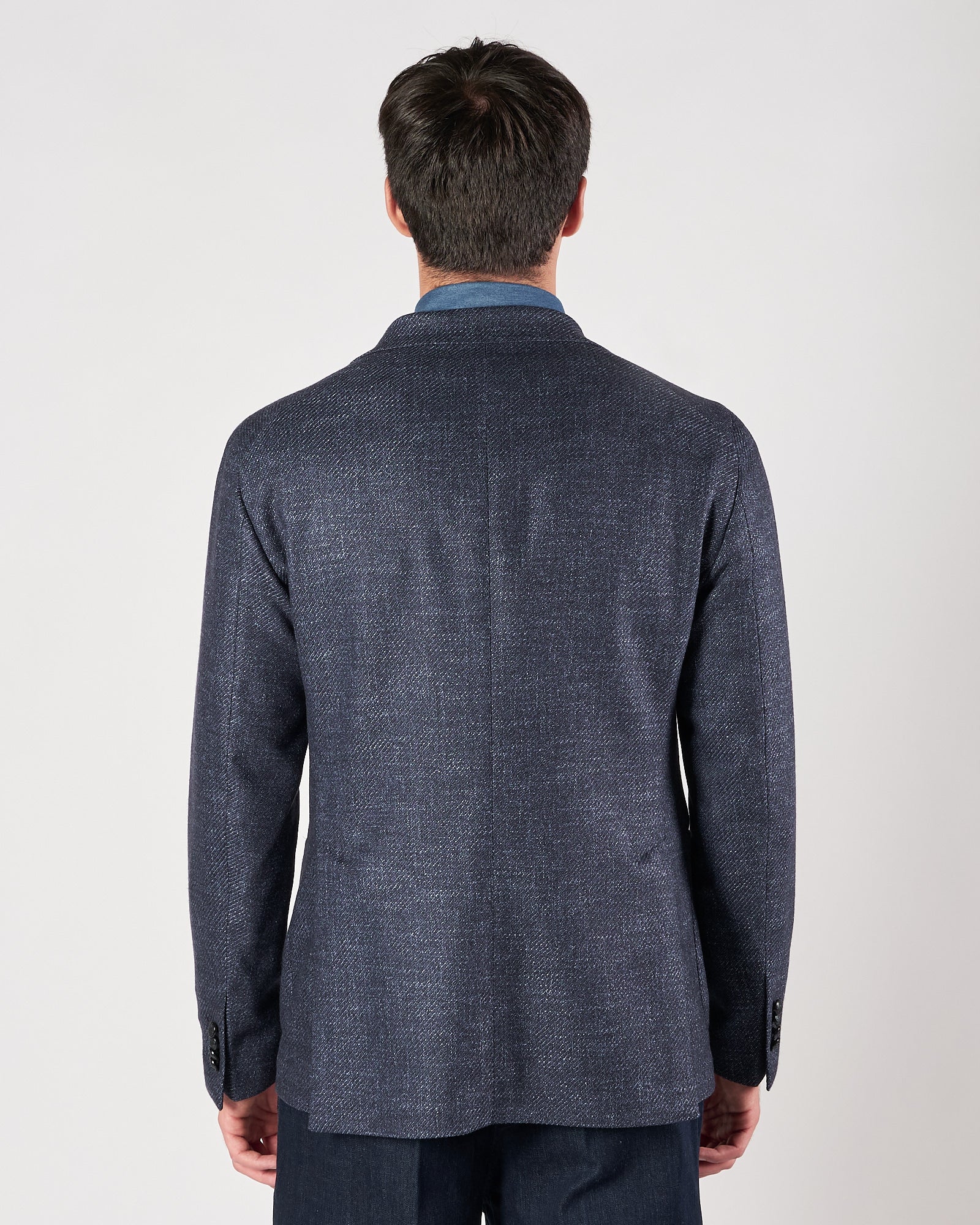 Giacca Tagliatore petto fantasia blu