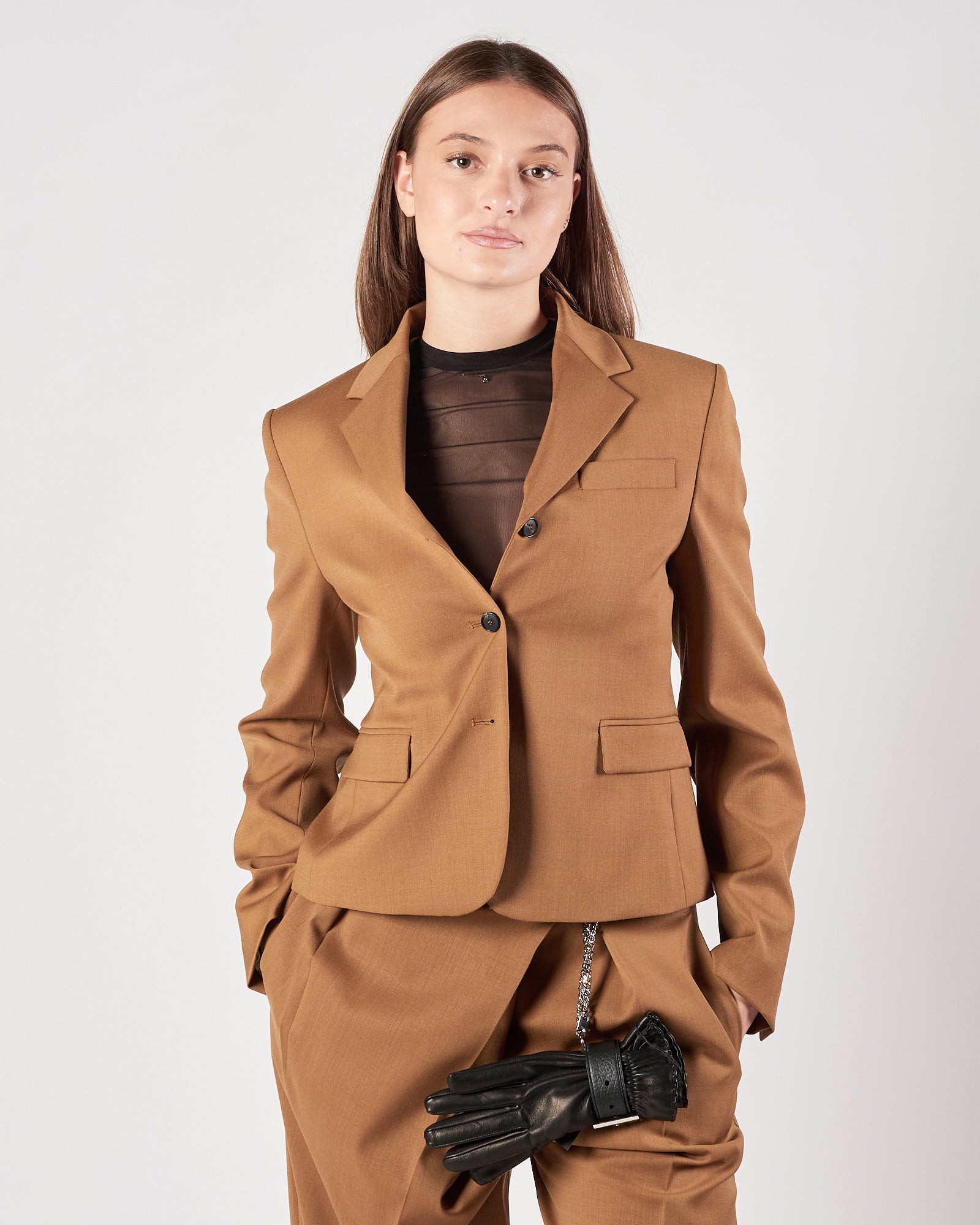 Giacca Tela9 cammello un petto