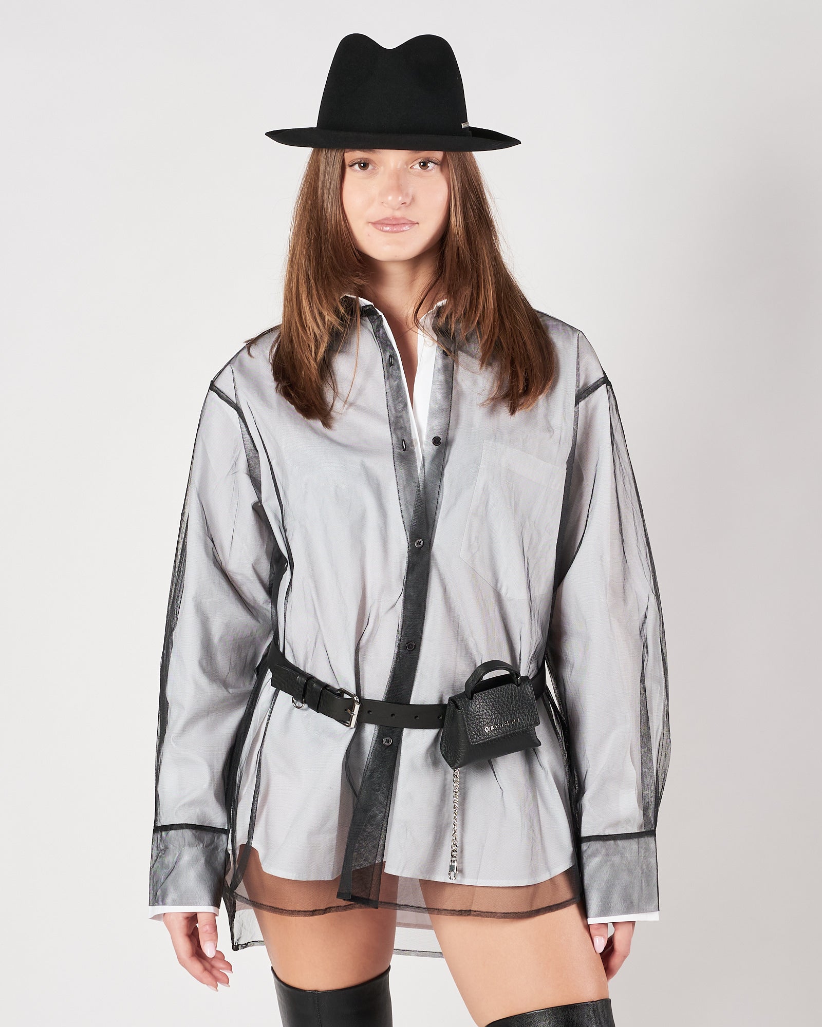 Camicia Mes Demoiselles over bianca