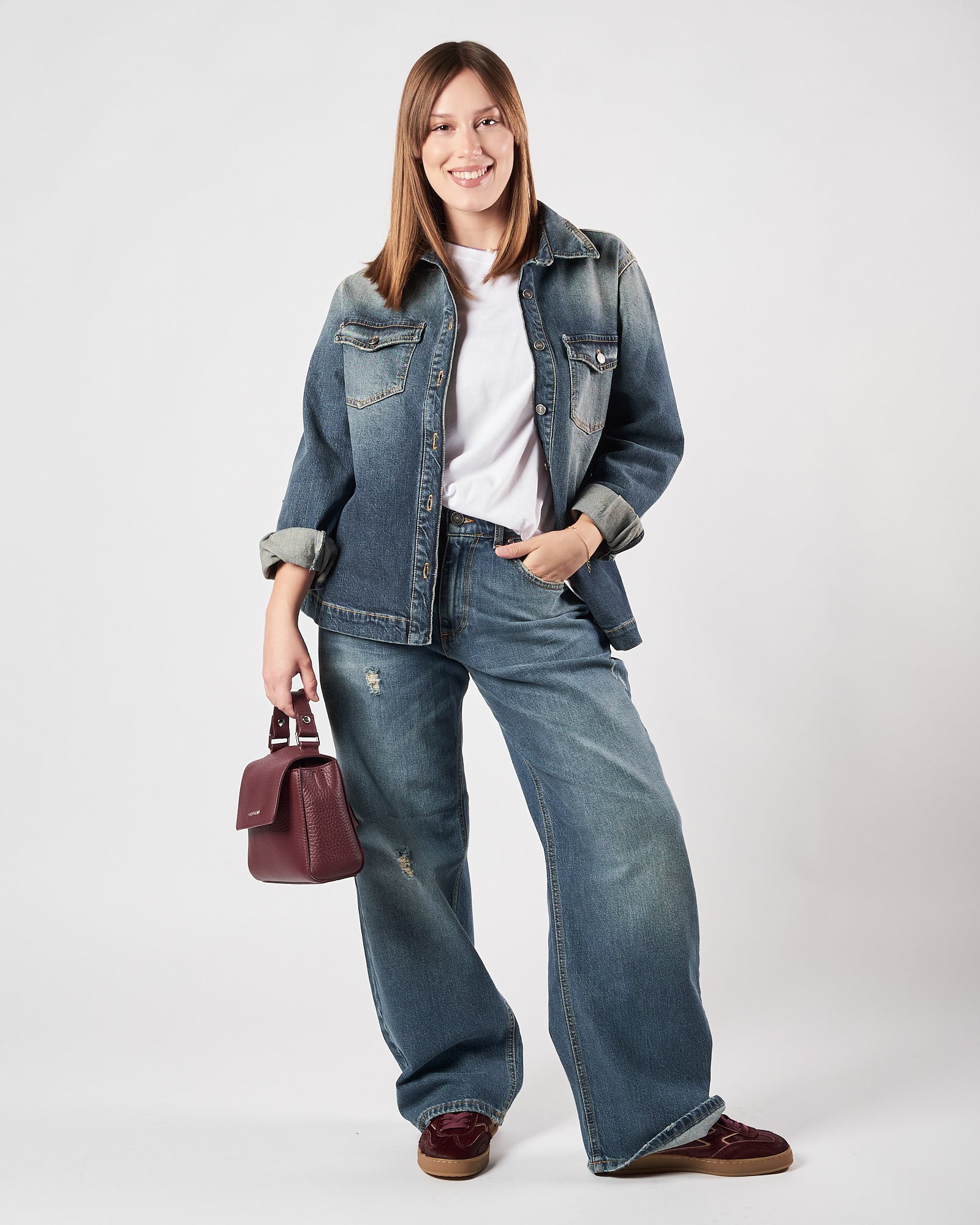 Giacca Camicia God Save Denim over in denim