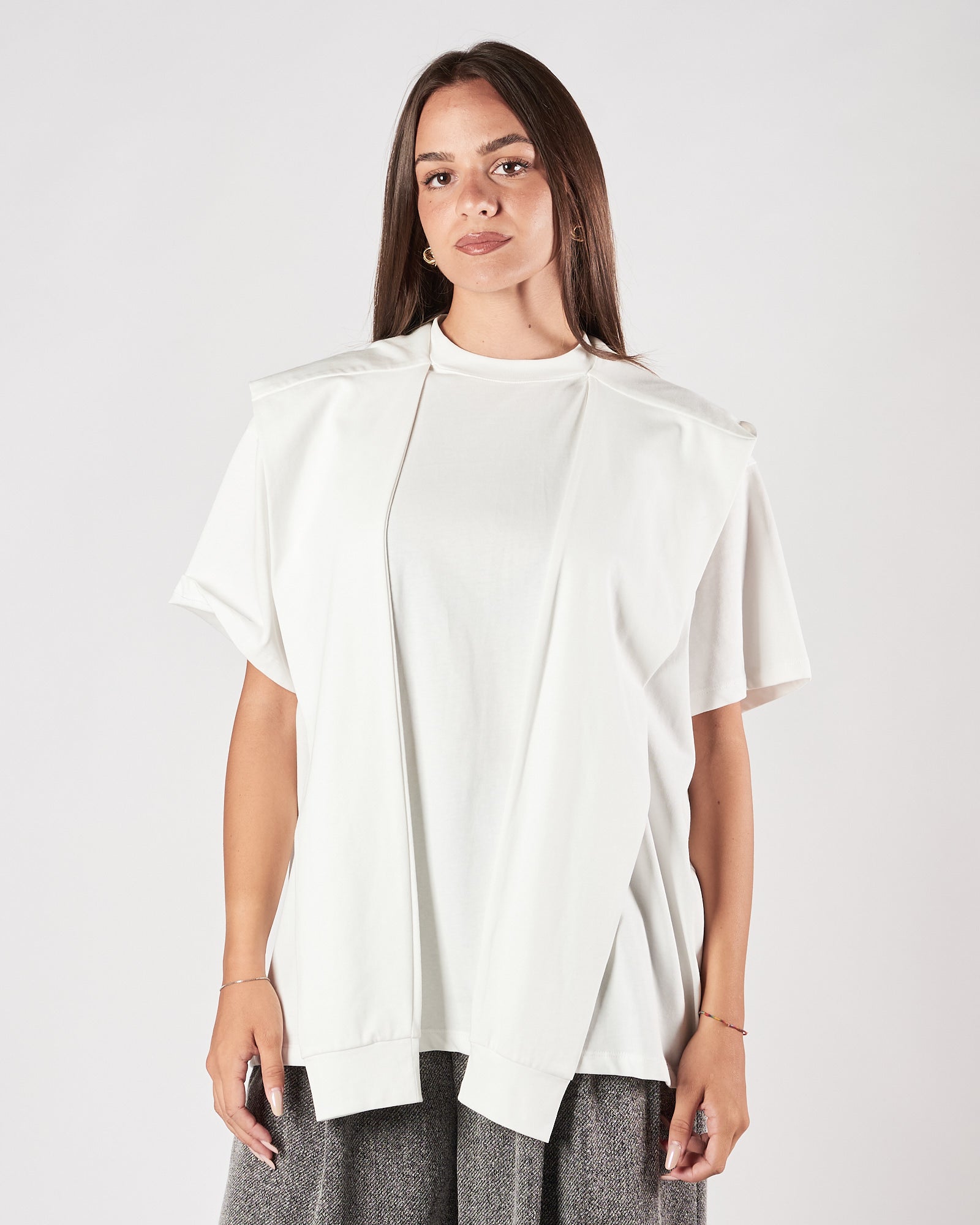 T-shirt Eleh con dettaglio bianca