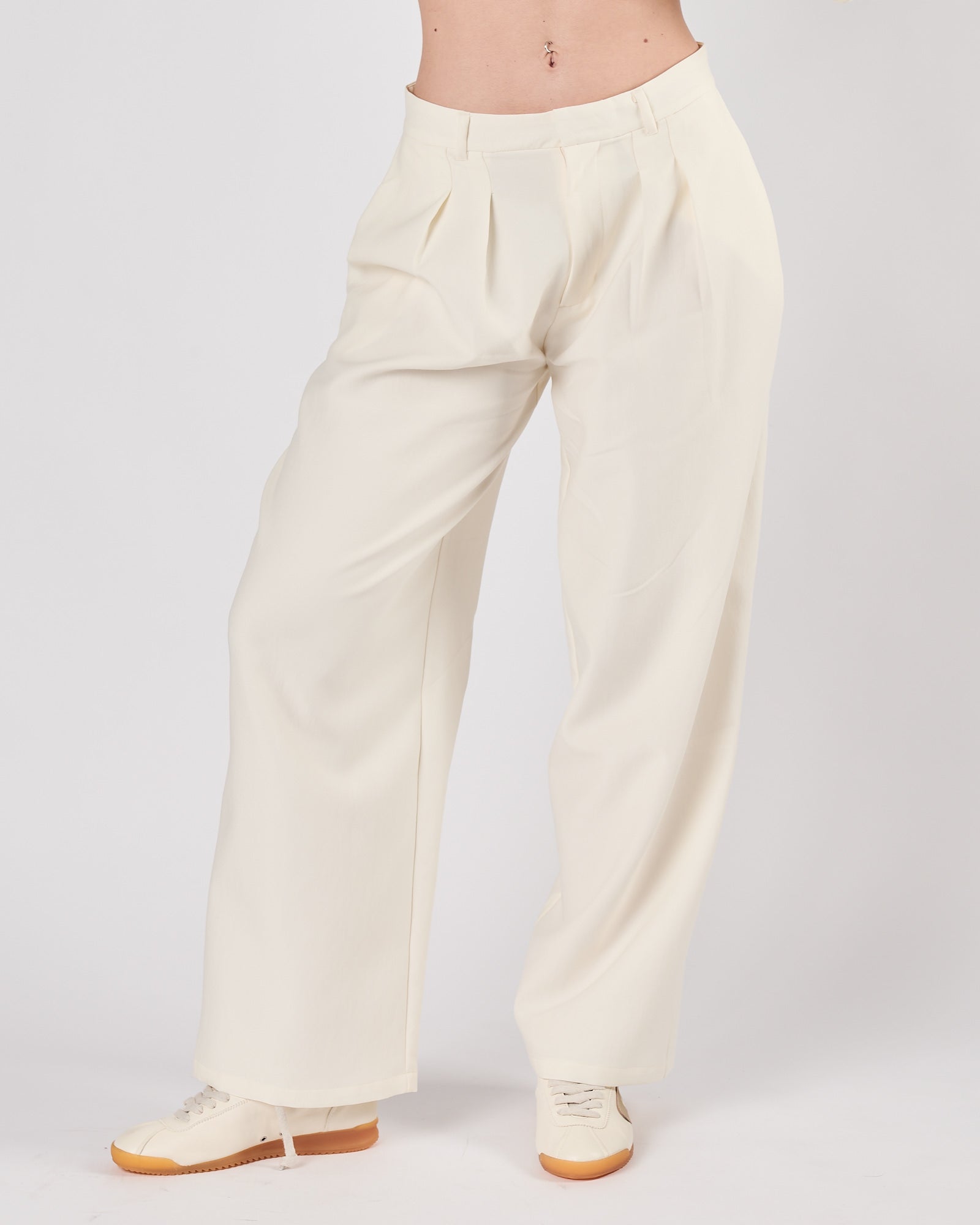 Pantalone Eleh doppia pence bianco