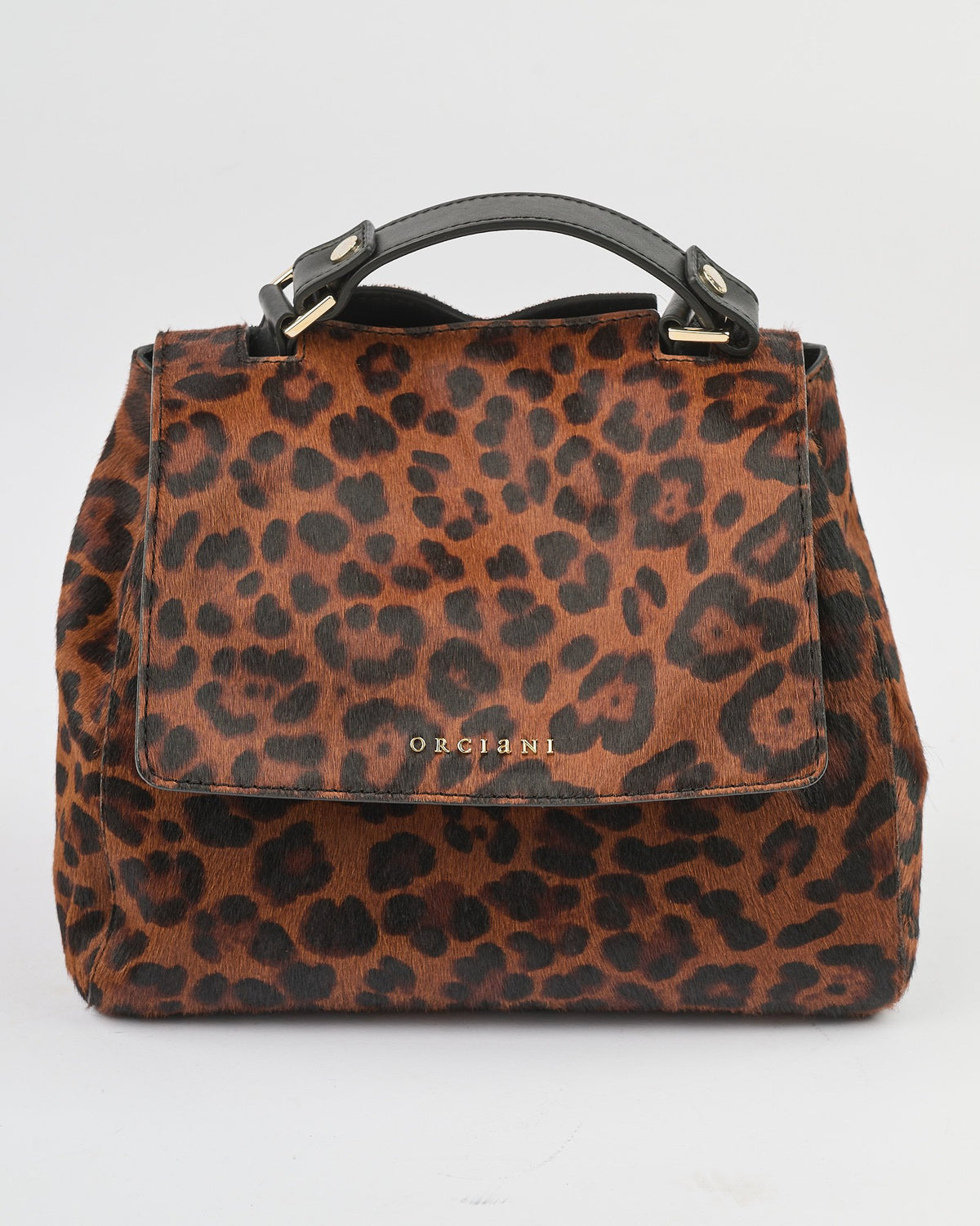 Borsa Orciani Sveva S in cavallino leopard