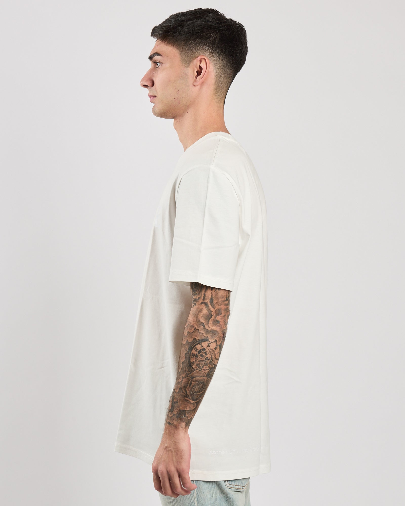T-shirt A|STORE regular off-white con logo