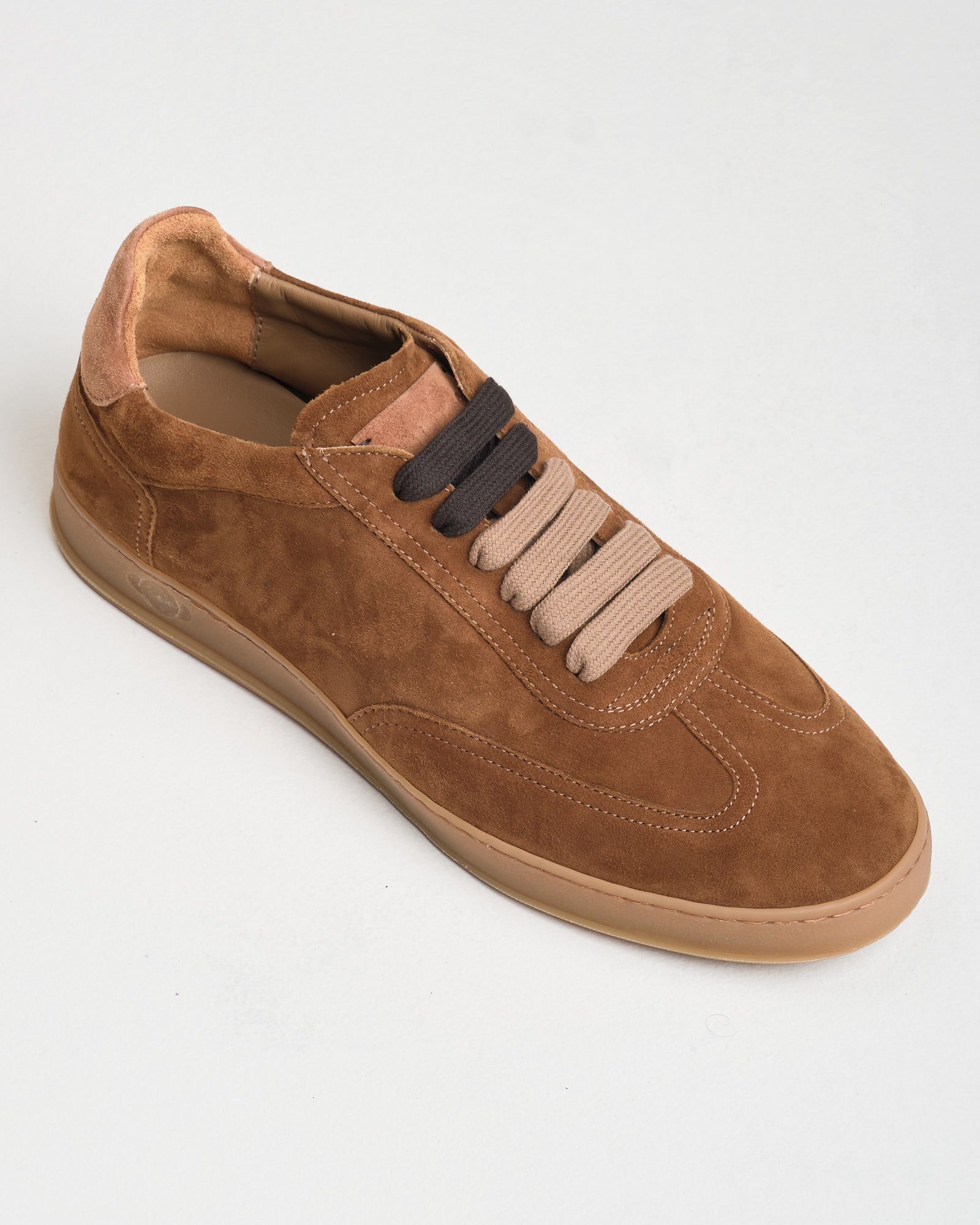Sneaker Soldini in suede miele