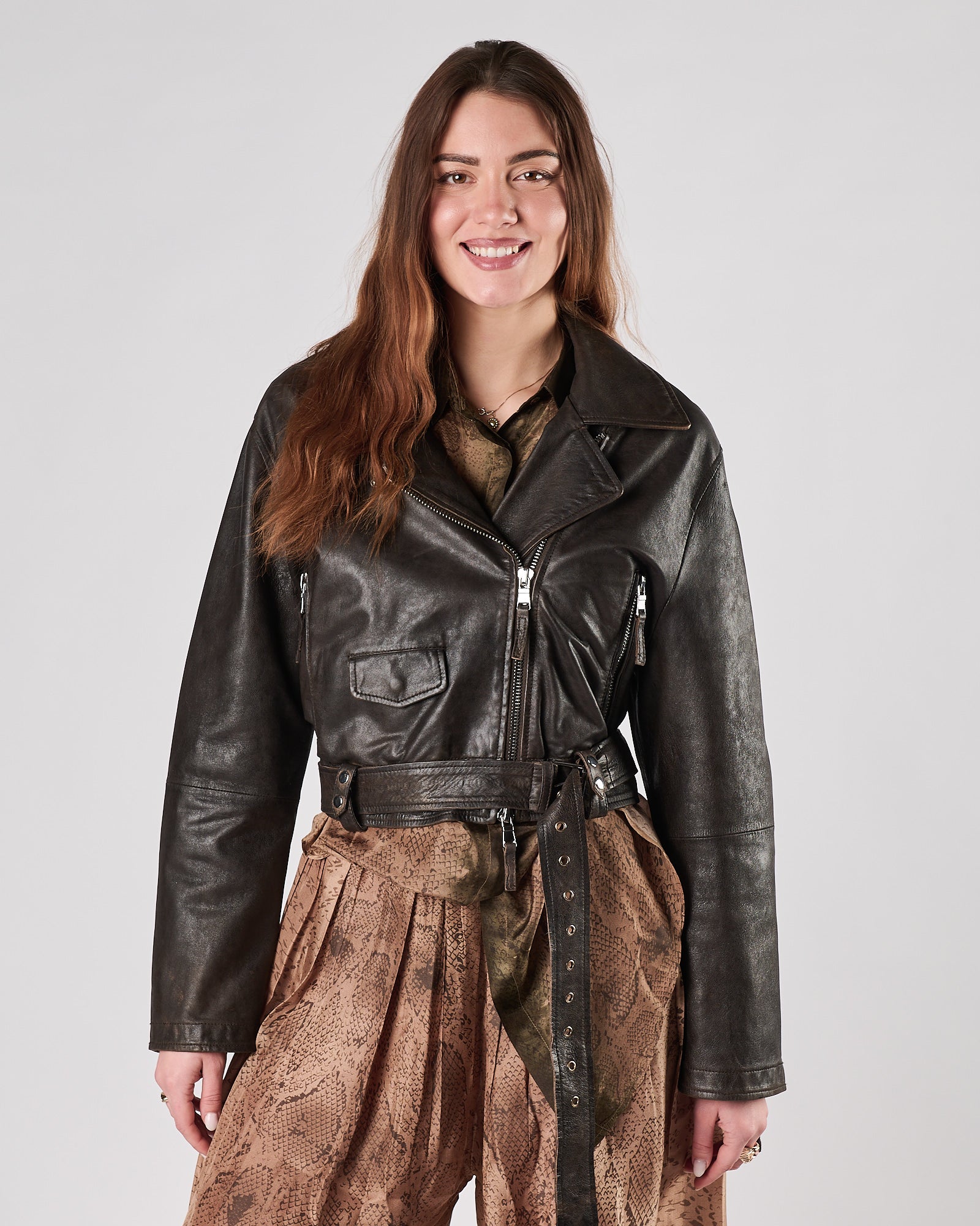 Giacchetto A|STORE eco pelle testa moro