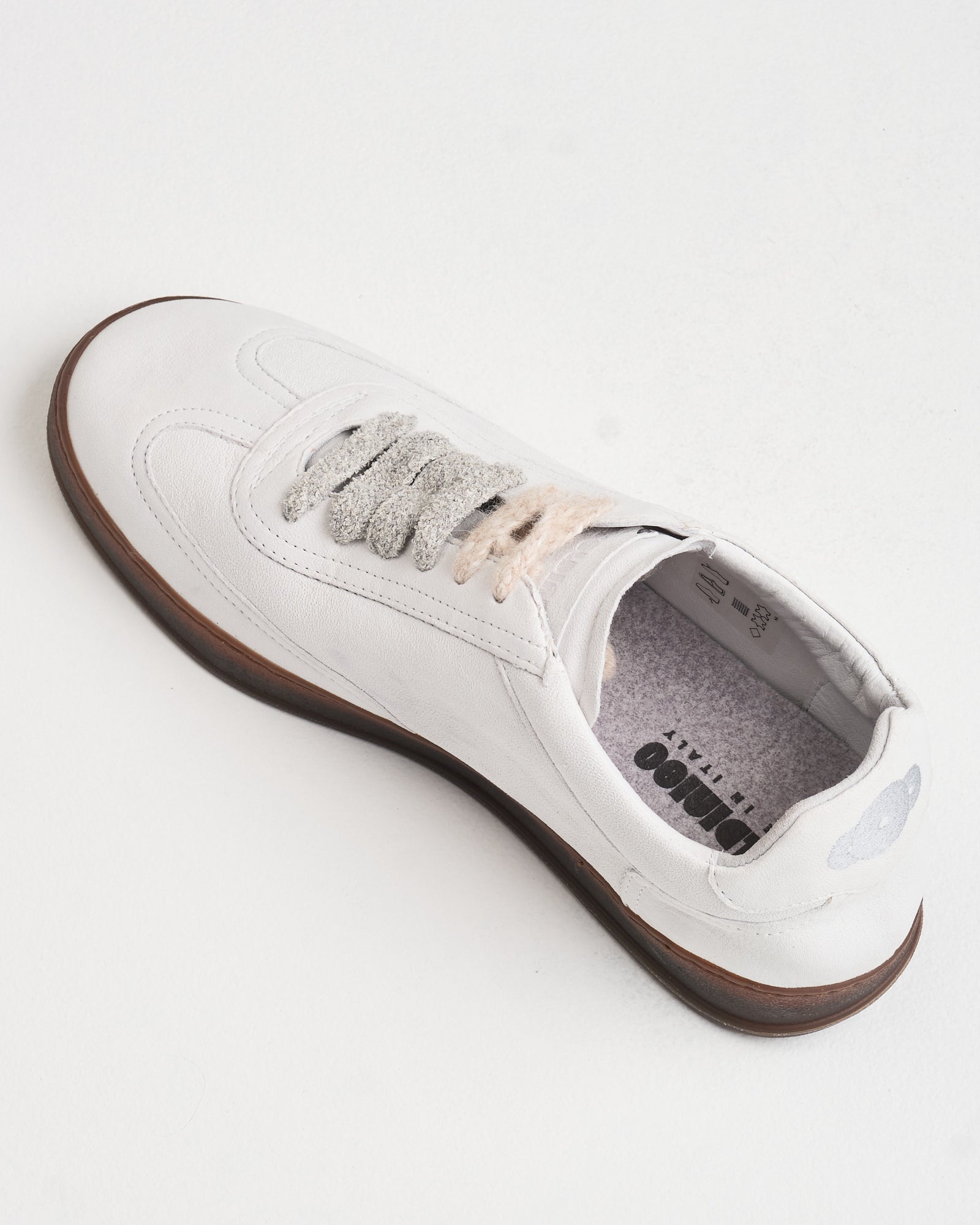 Sneaker Soldini in pelle bianca