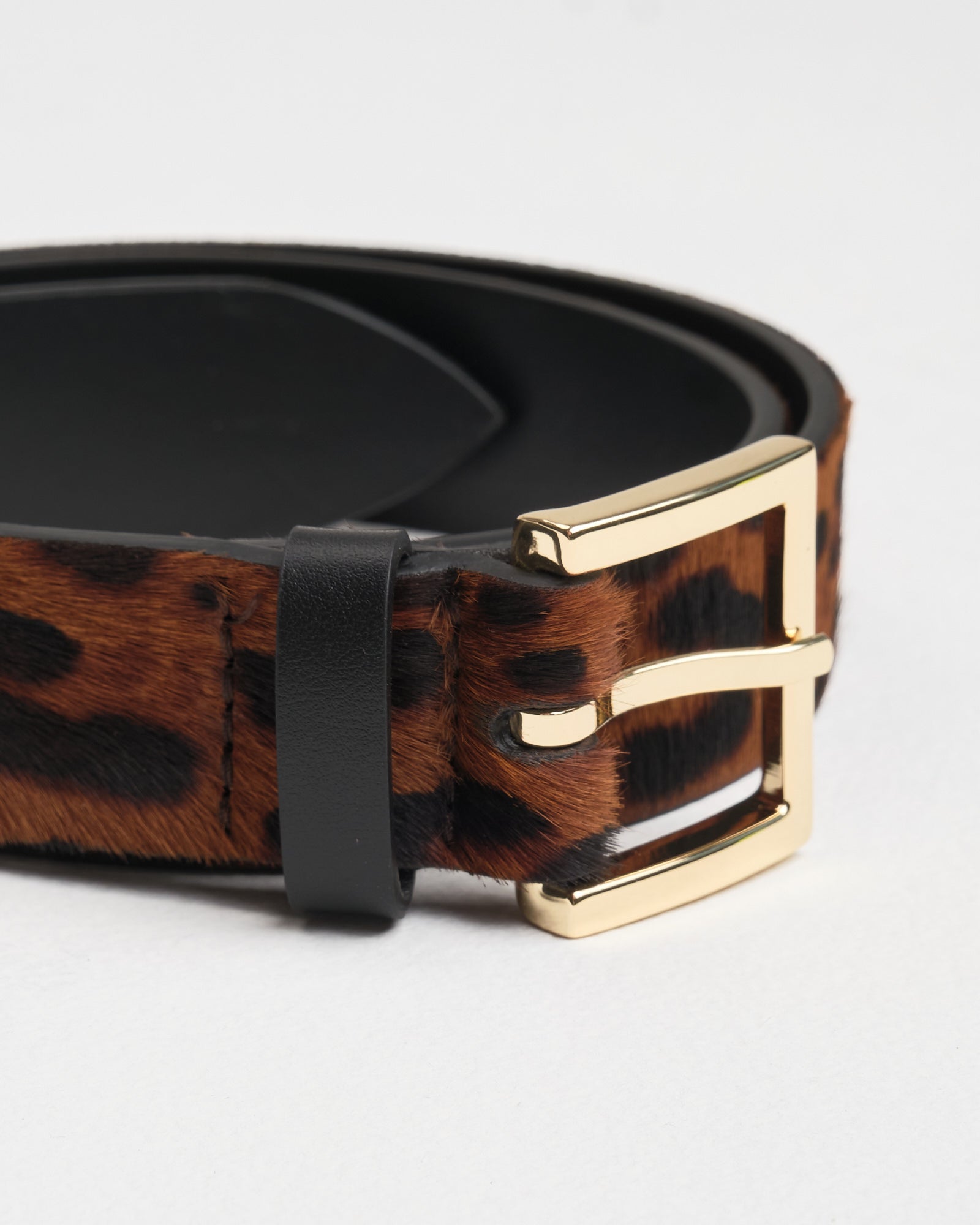 Cintura Orciani leopard cavallino