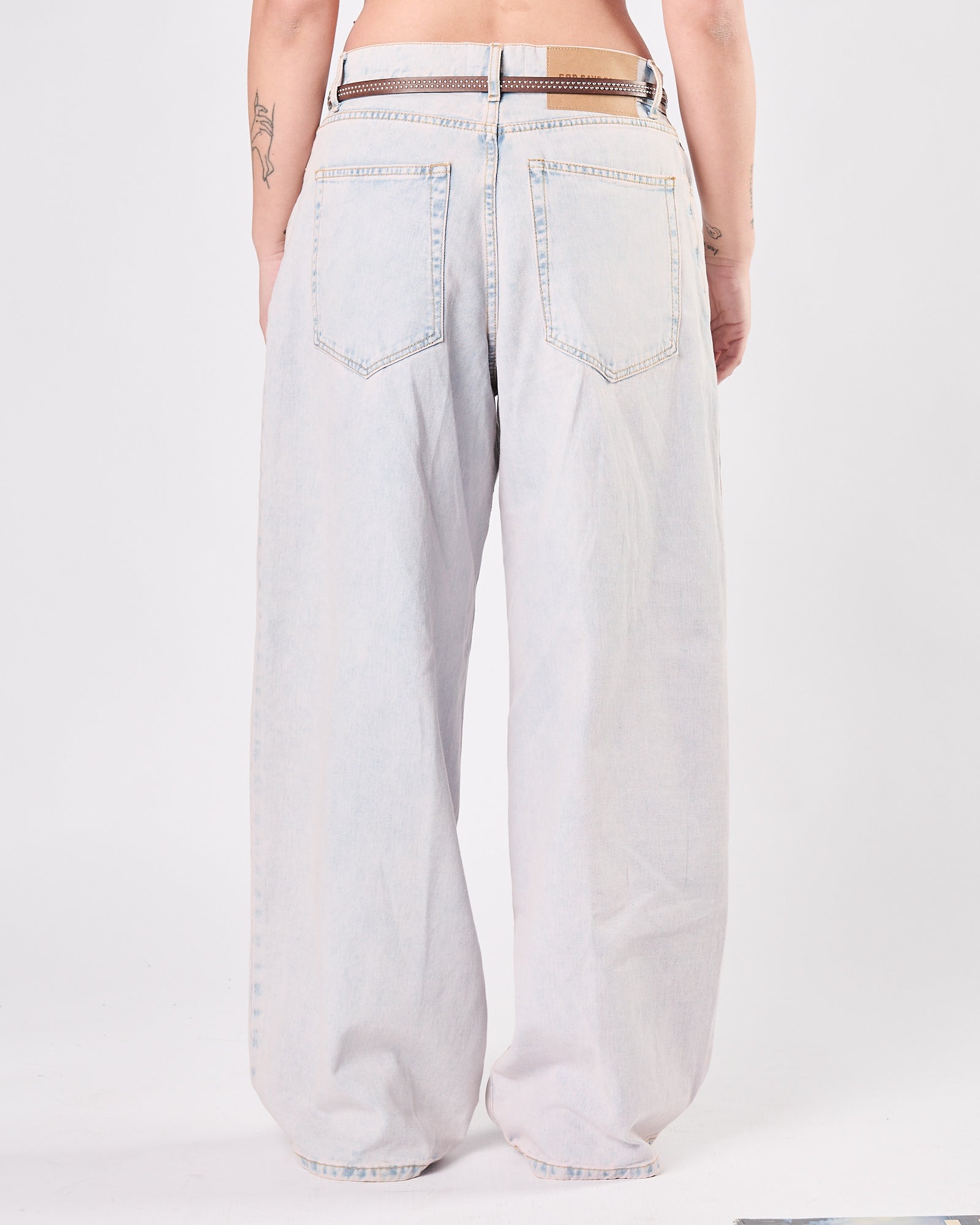 Jeans God Save Denim morbido chiaro sfumato rosa