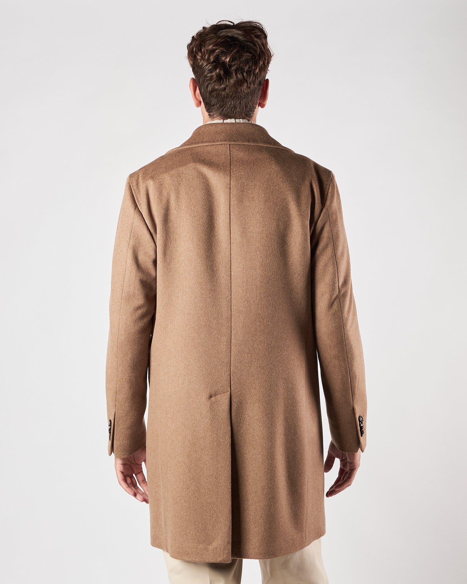 Cappotto Luigi Bianchi doppio petto cammello