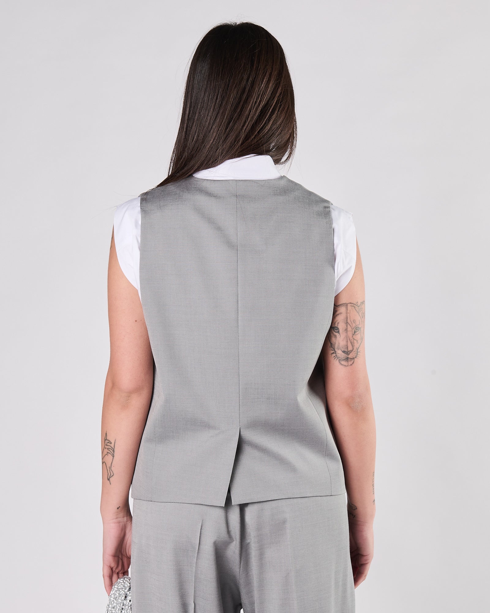 Gilet Tela9 over grigio chiaro