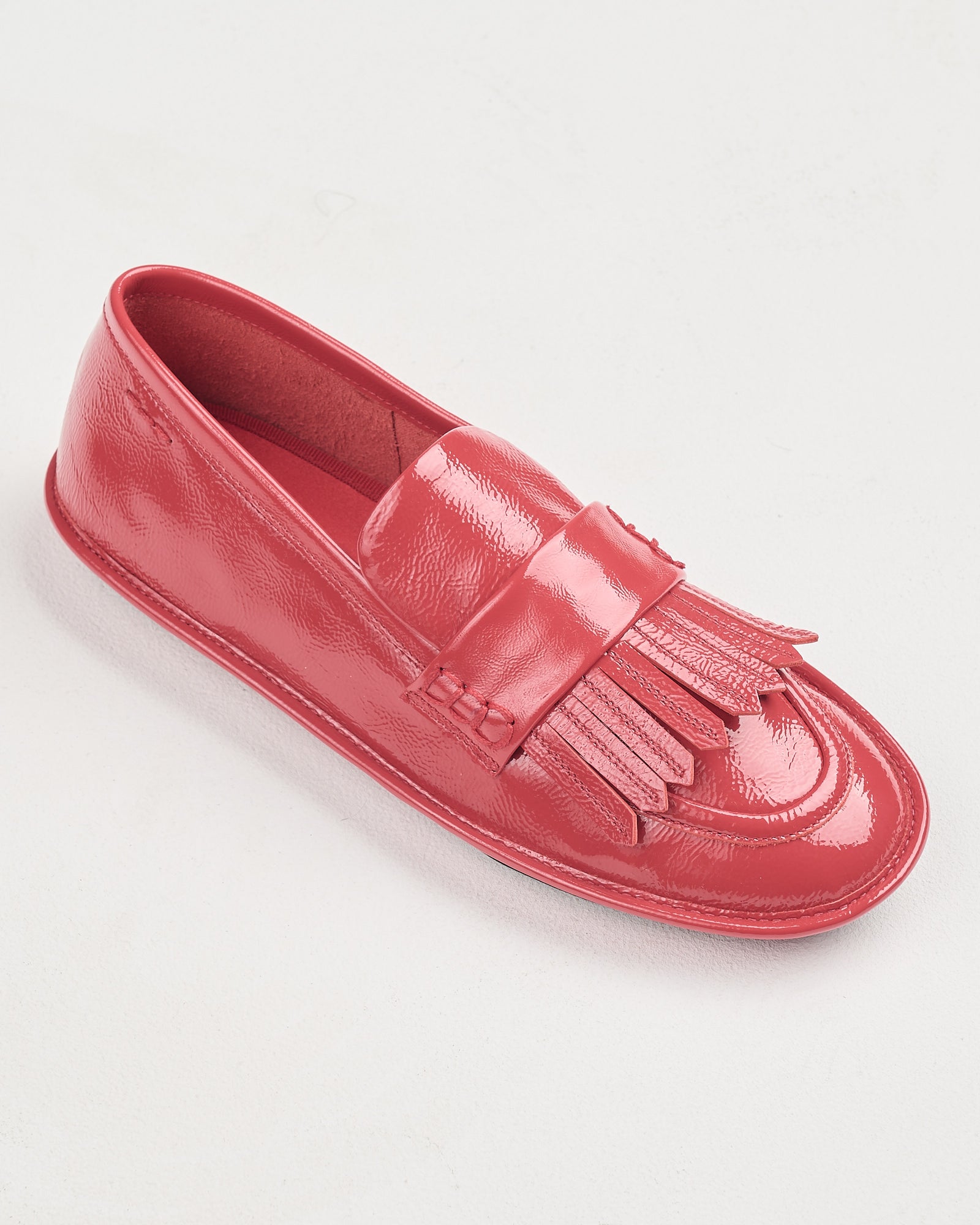 Mocassino Alexander Hotto in vernice rosso