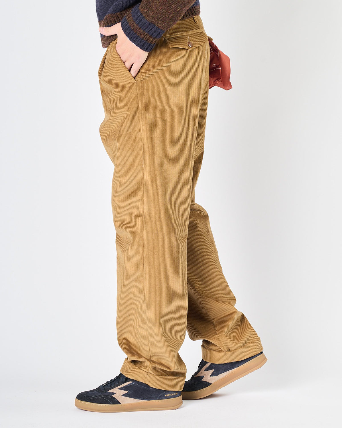 Pantalone Telacruda in velluto camel