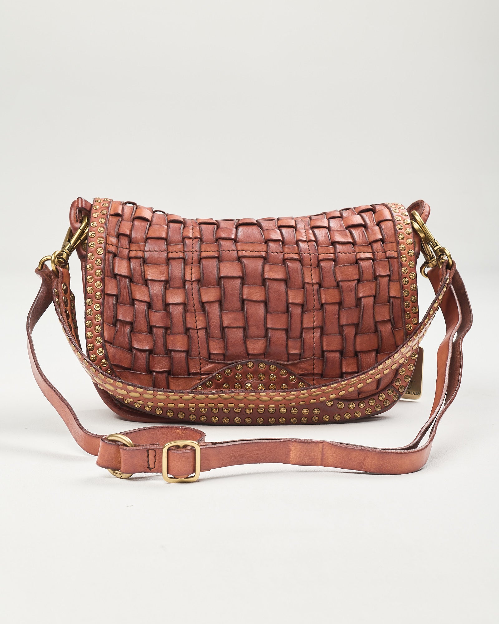 Borsa Campomaggi Sofia con intreccio cognac