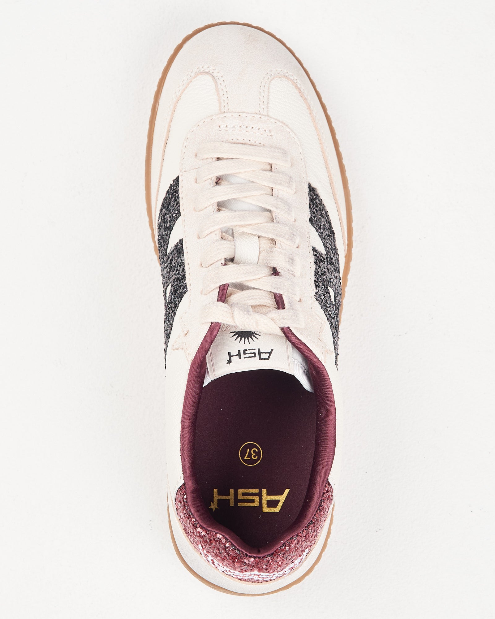 Sneaker Ash bianca glitter colorati