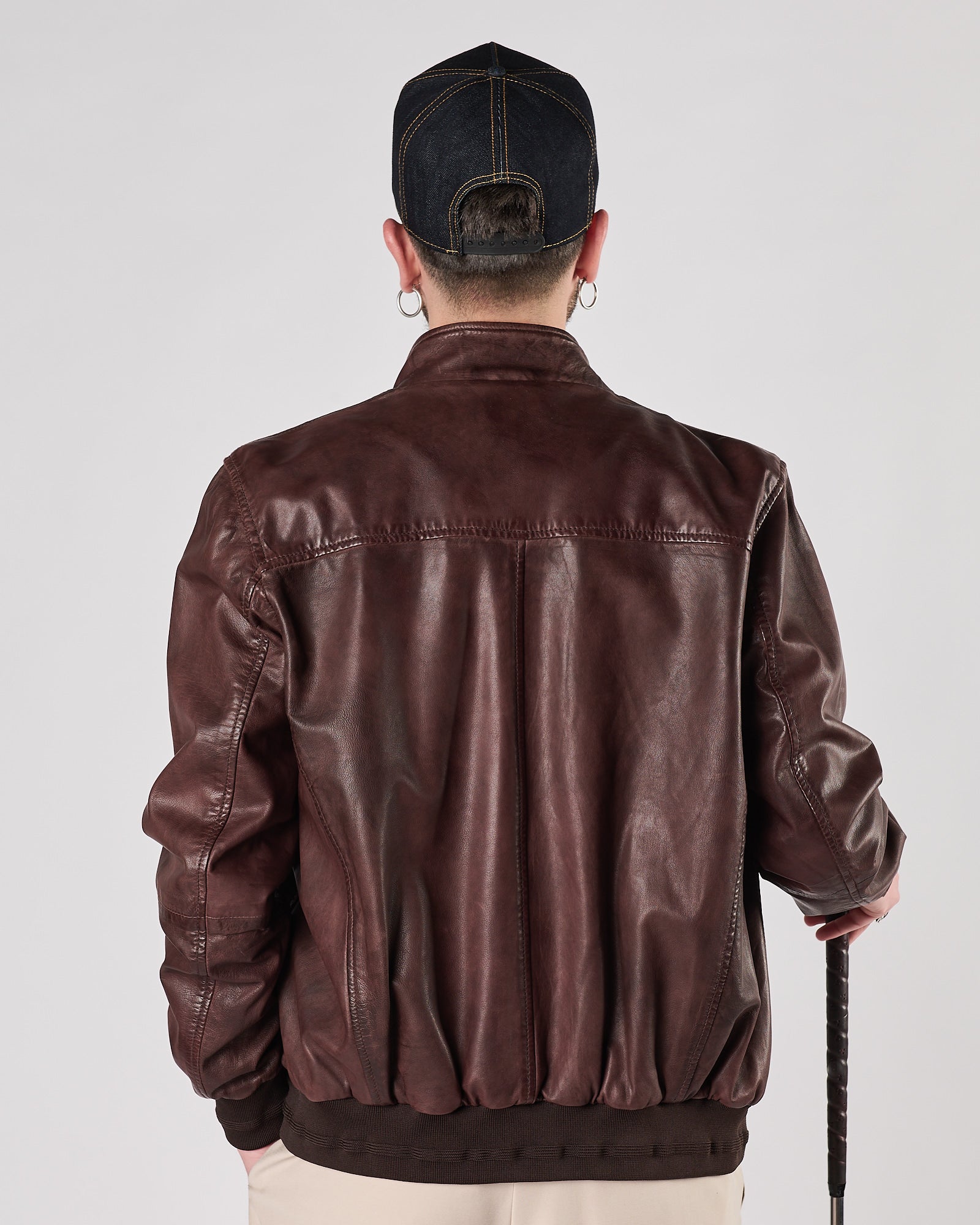 Giacchetto D'amico in pelle moro