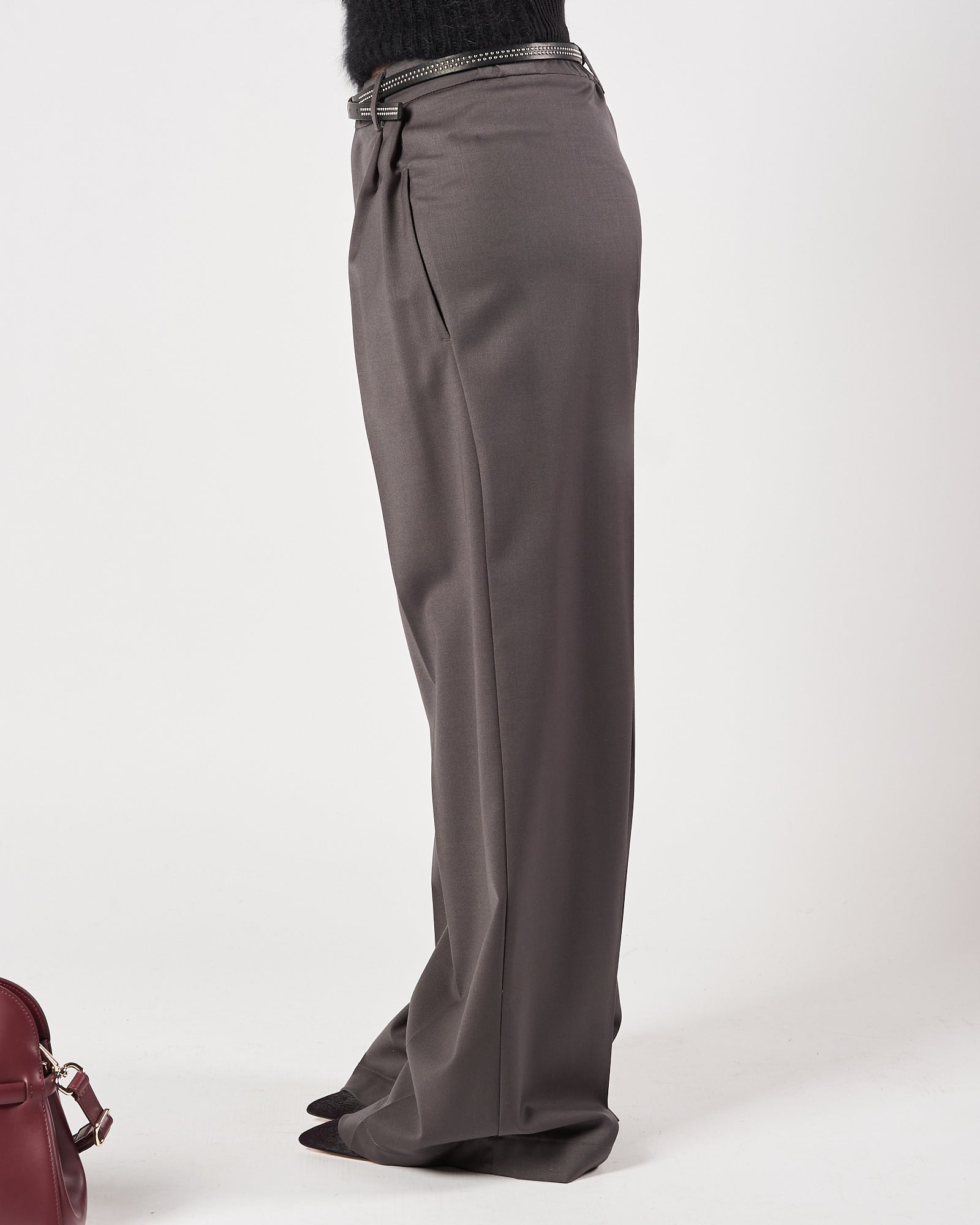 Pantalone Tela9 con pences grigio