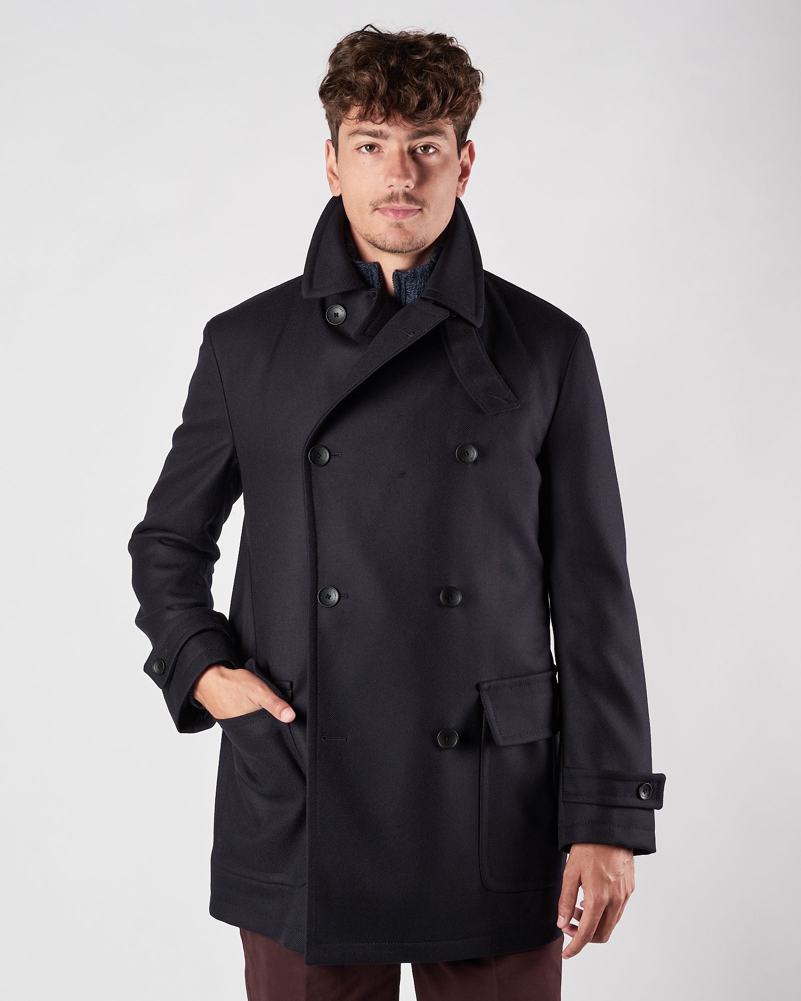 Cappotto Tagliatore doppio blu Water Repellent