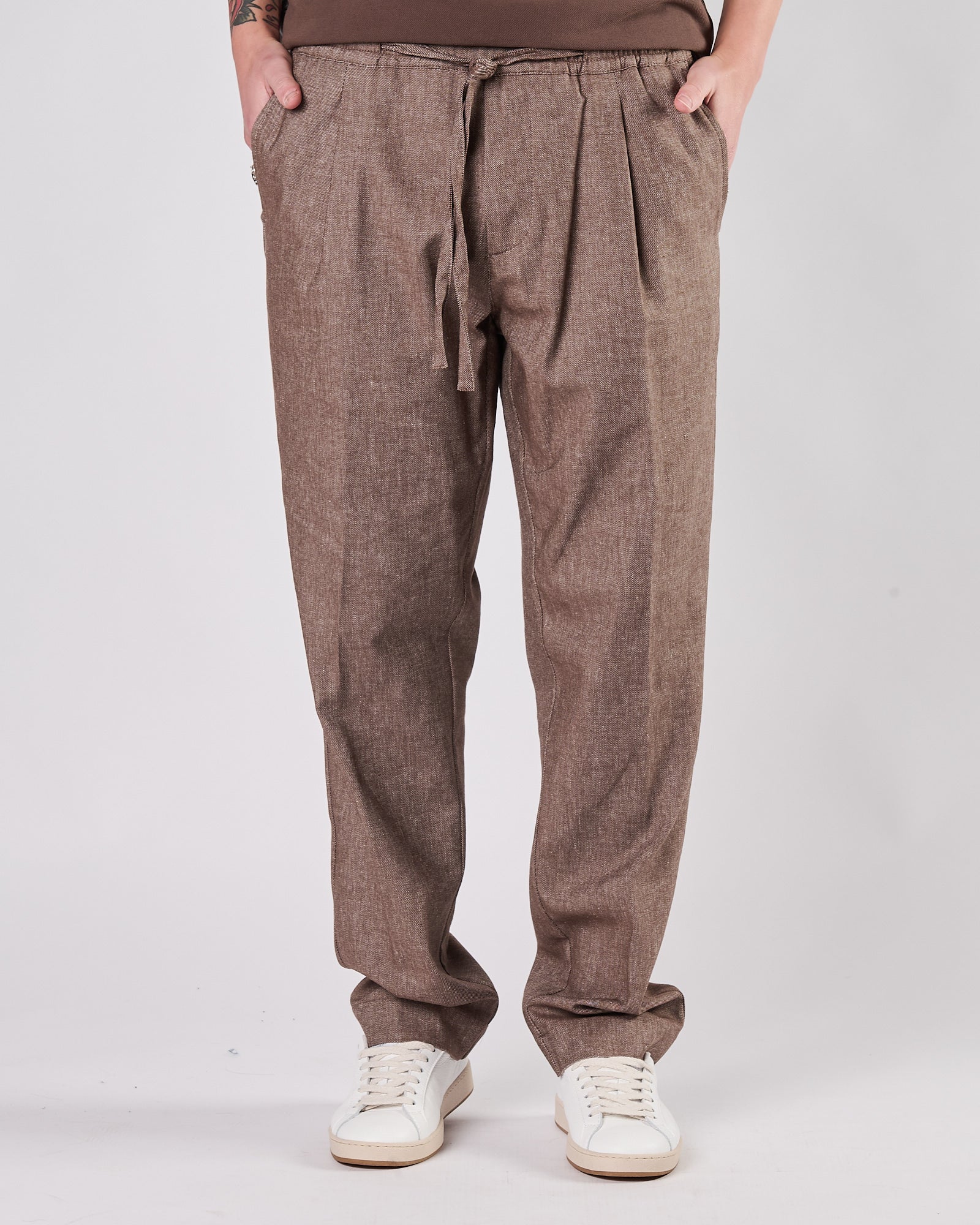 Pantalone Aimé con pence cacao