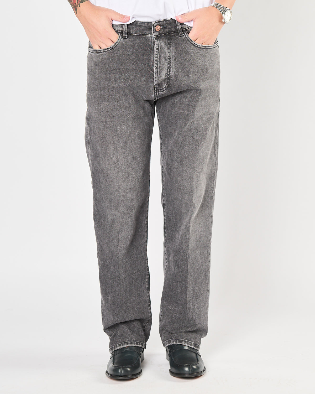 Jeans Officina36 morbido nero lavato