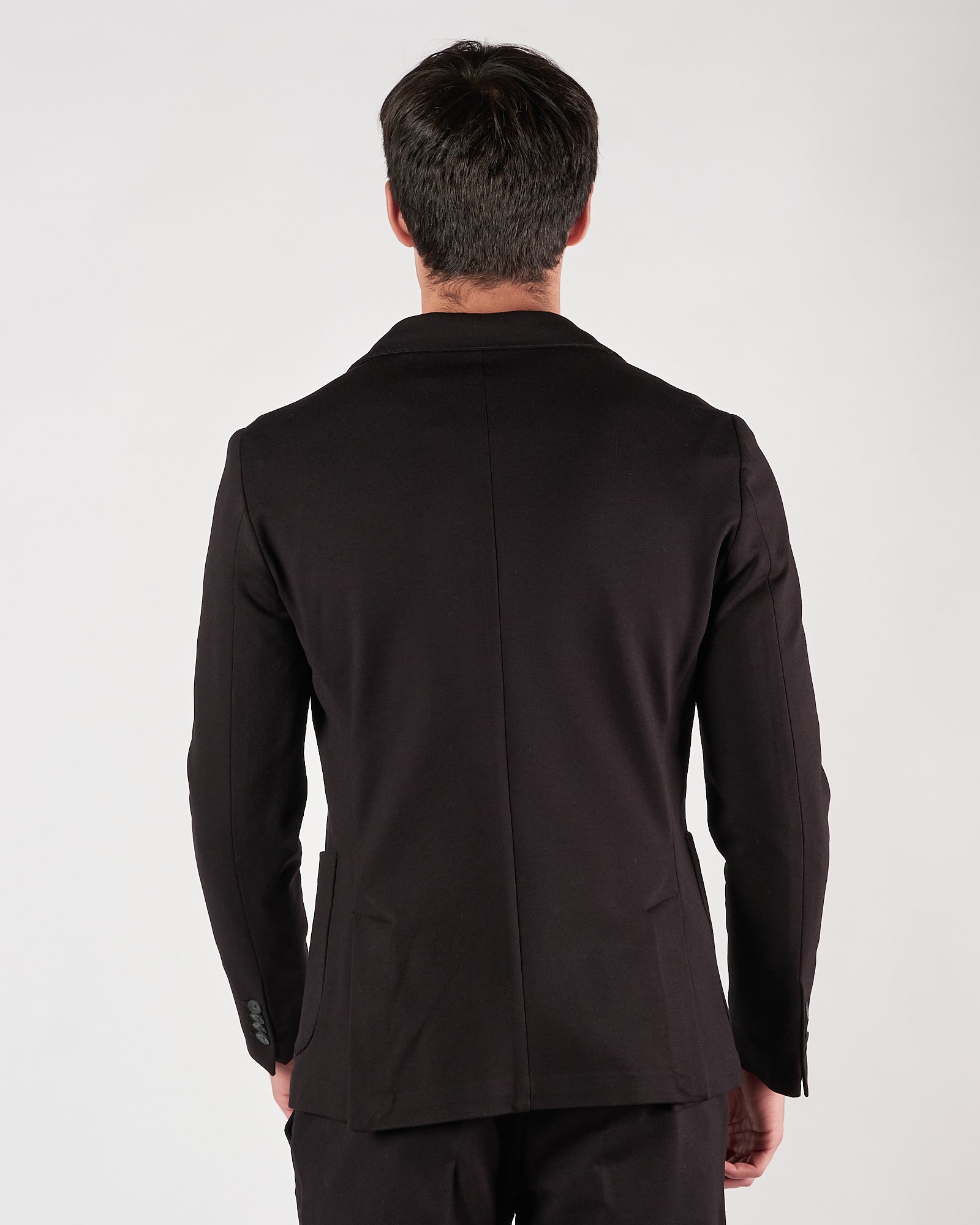 Giacca Enjoy un petto in jersey nera