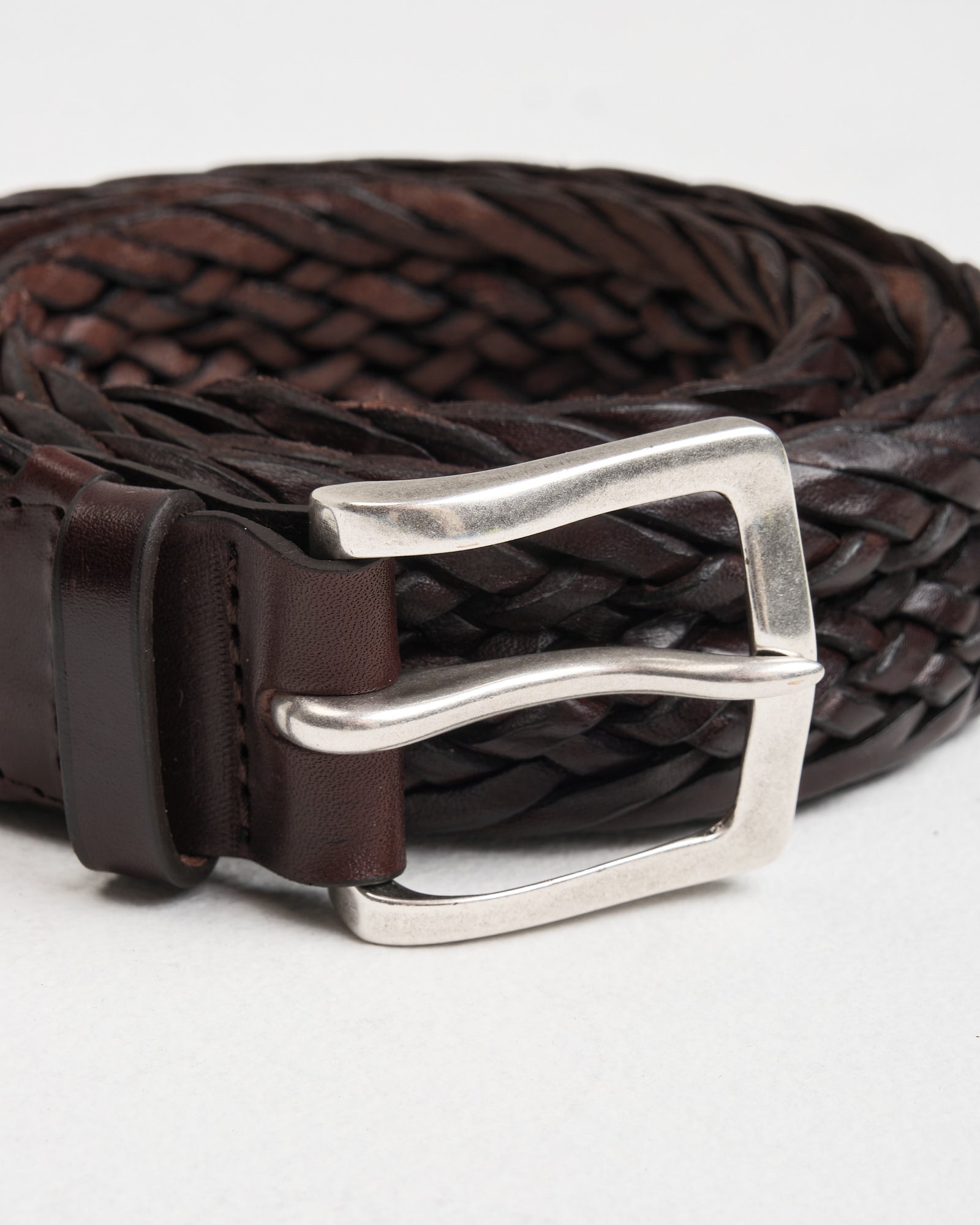 Cintura Orciani intrecciata testa di moro