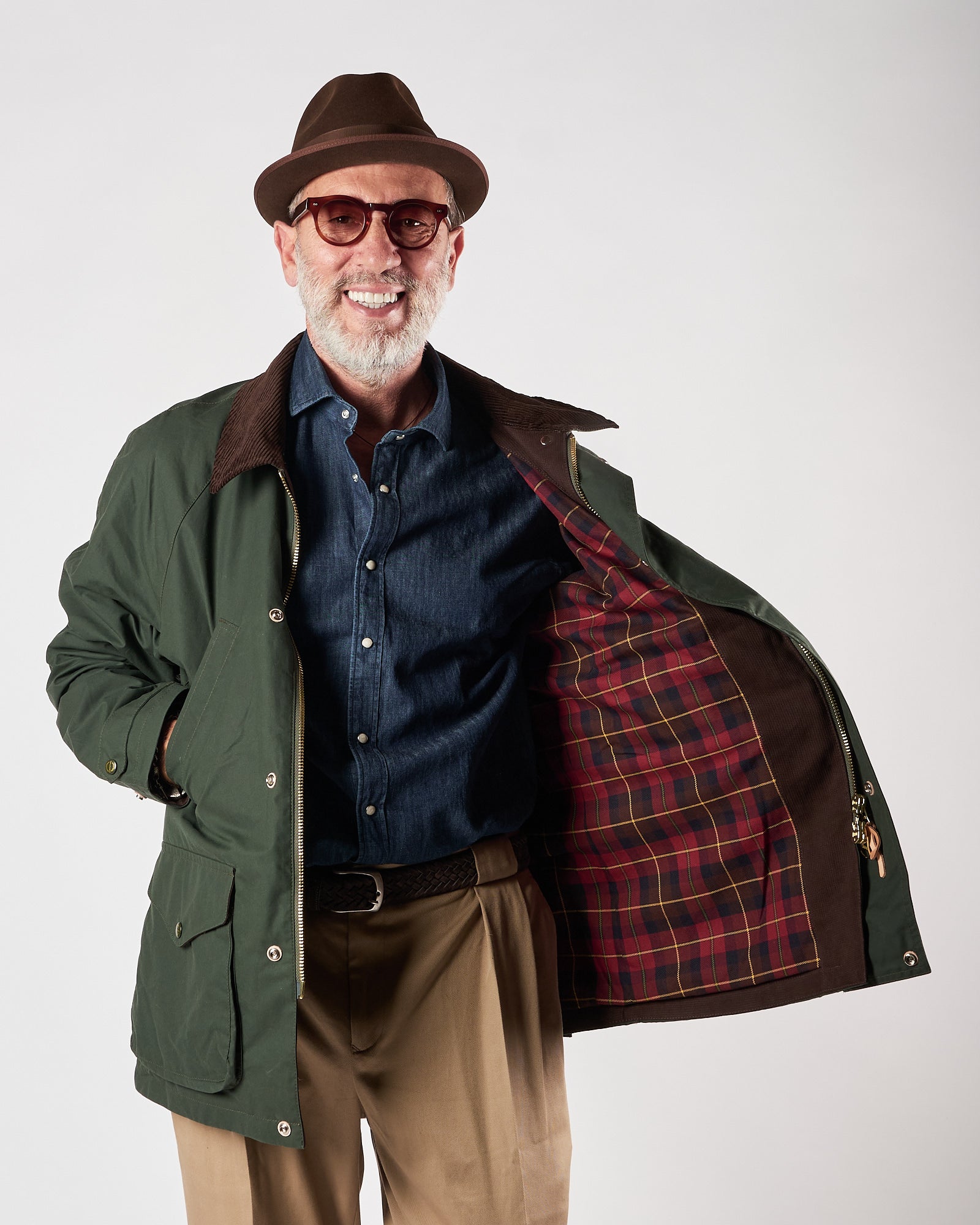 Giaccone Manifatture Ceccarelli verde cerato