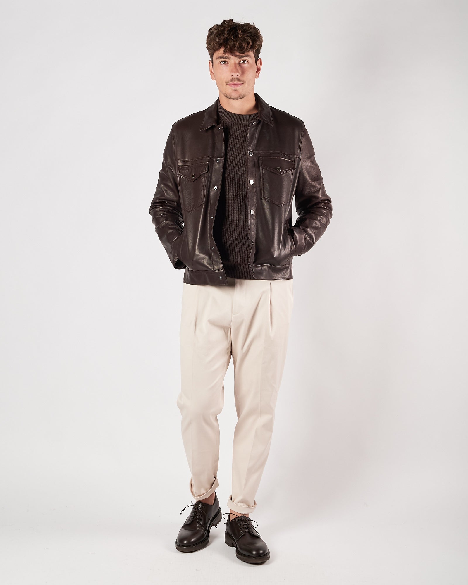 Pantalone A|STORE uomo con pences gesso