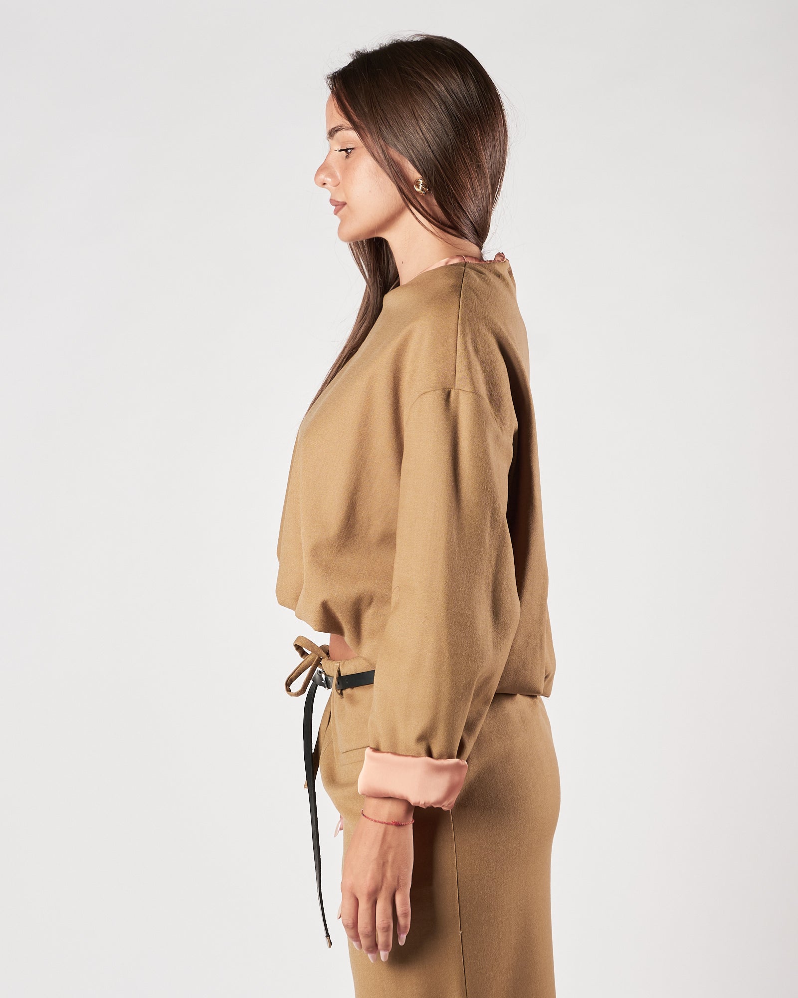 Felpa Tela9 over sesamo