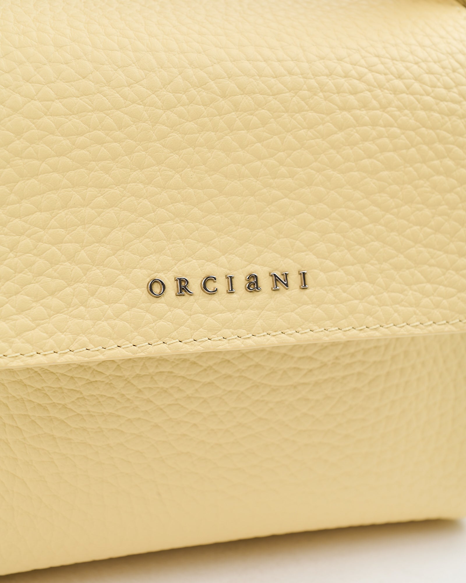 Borsa Orciani soft Sveva mini gialla