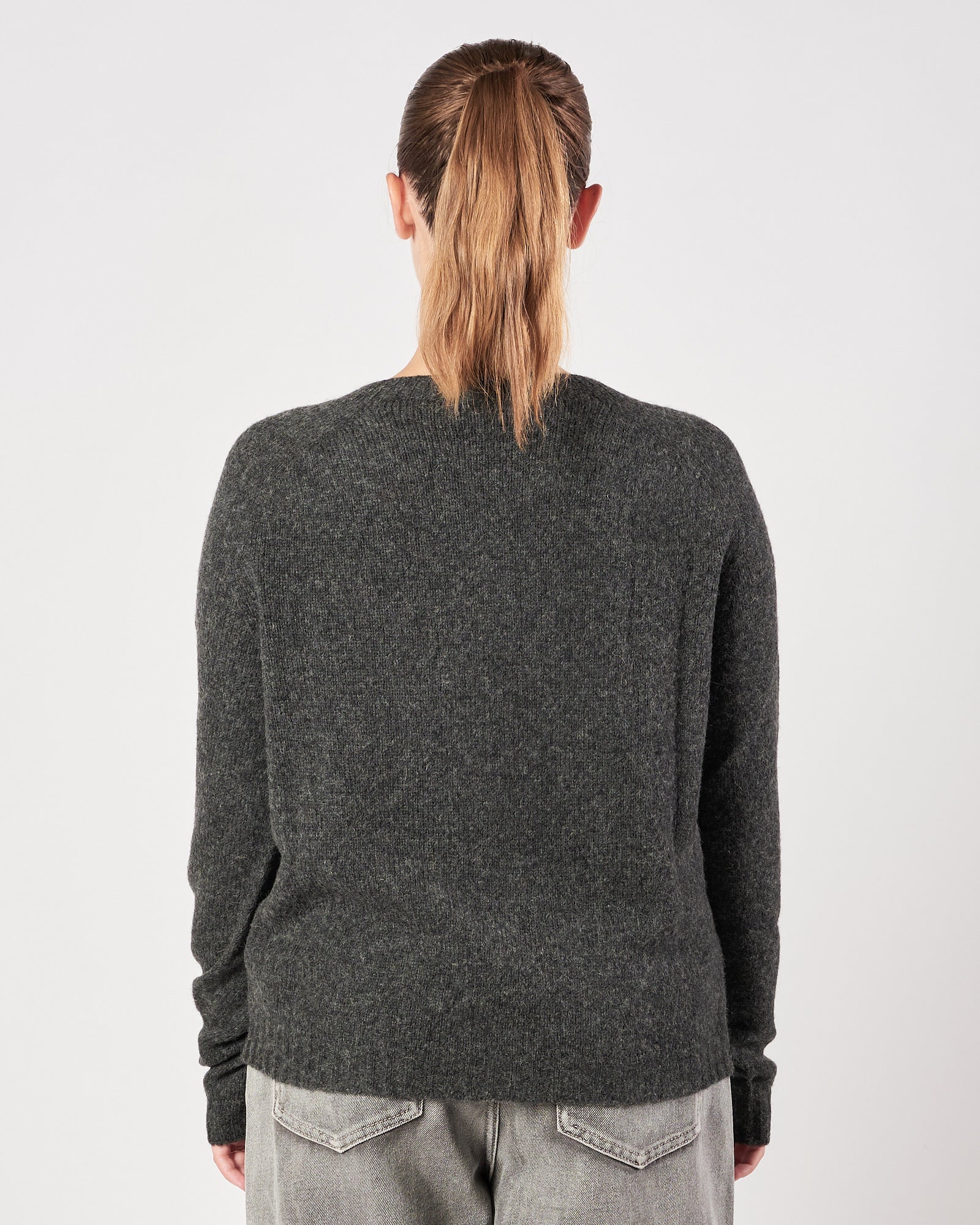 Maglia Roberto Collina girocollo antracite