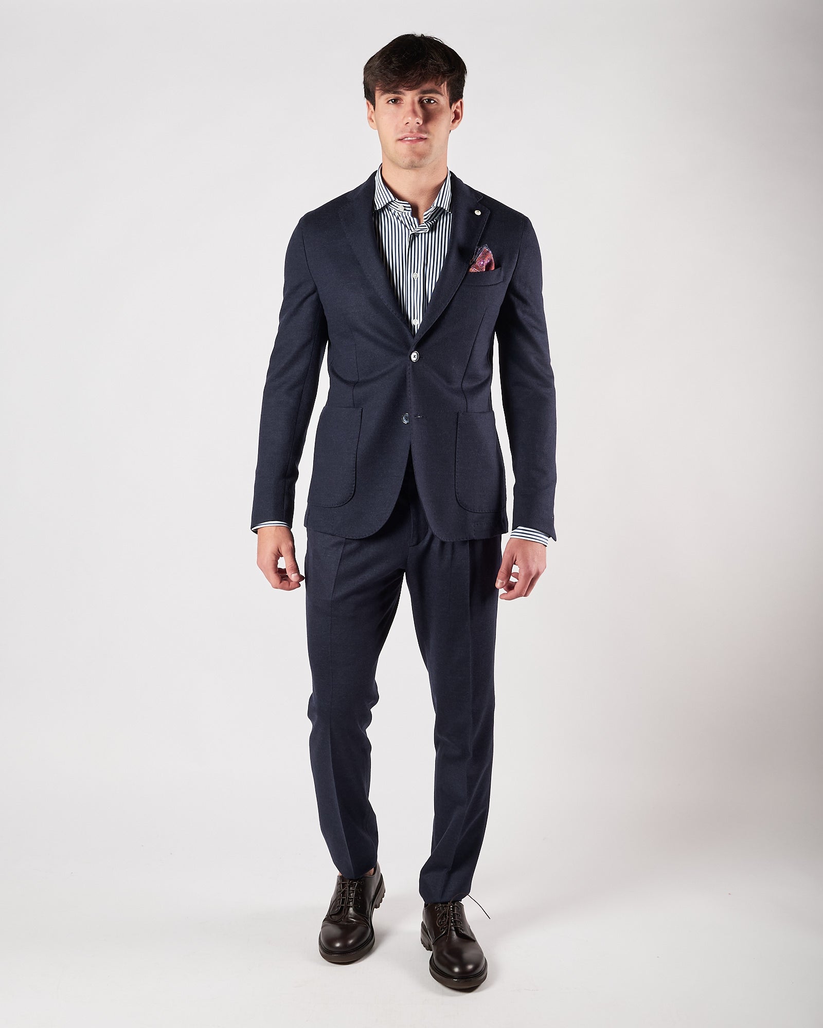 Pantalone Lbm1911 con elastico in vita blu