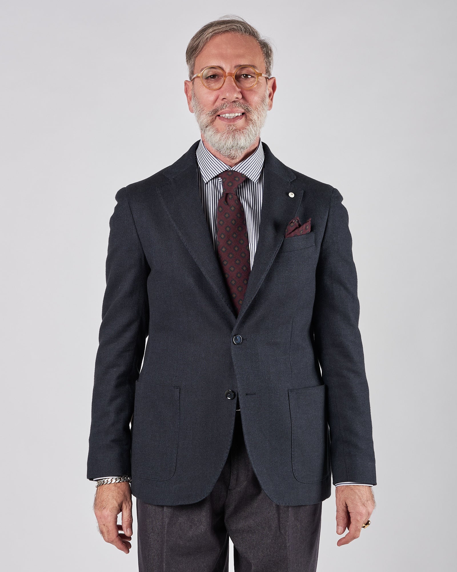 Giacca Lbm1911 un petto blu