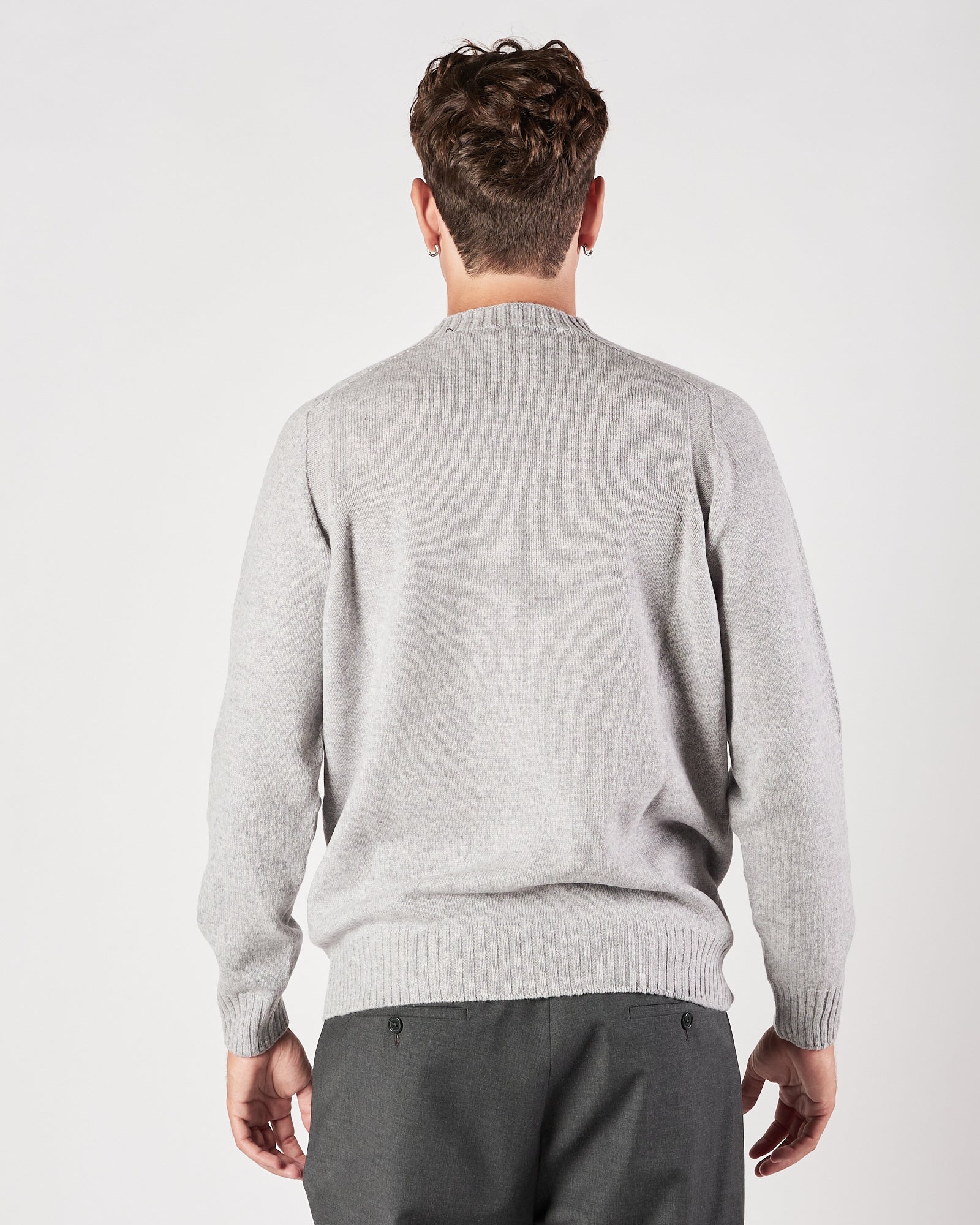 Maglia A|STORE in lana girocollo grigio