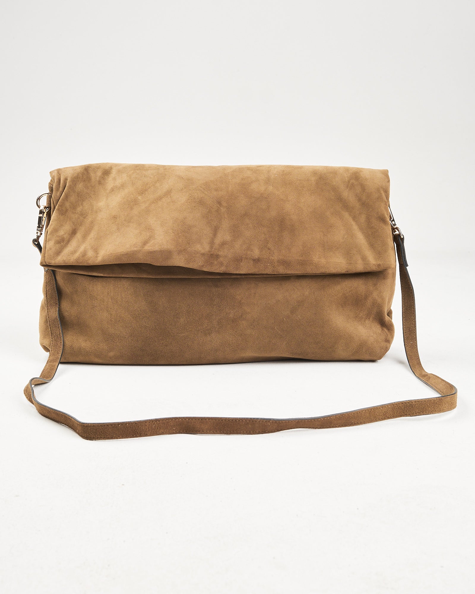 Borsa Tela9 in suede oliva