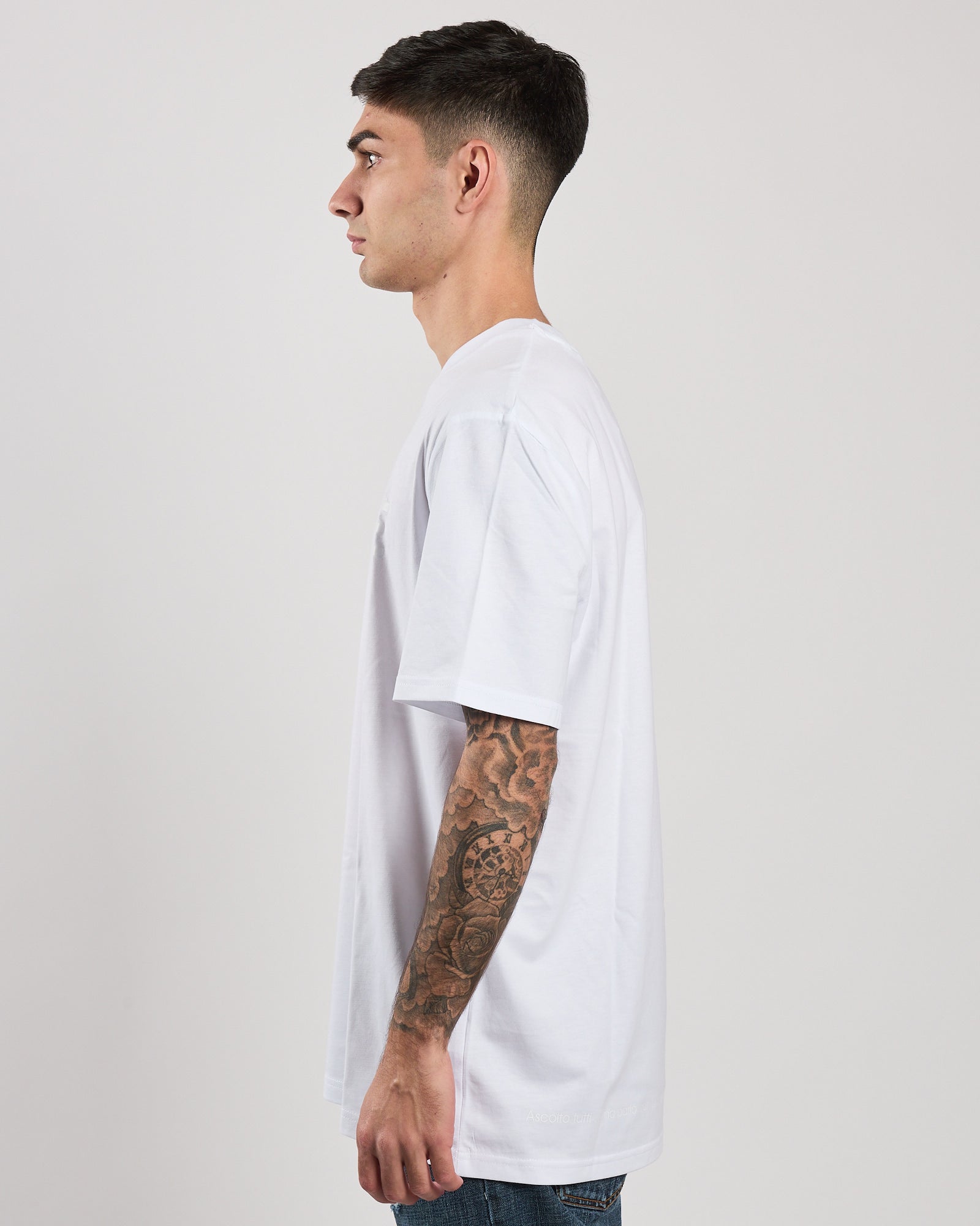 T-shirt A|STORE regular white con logo