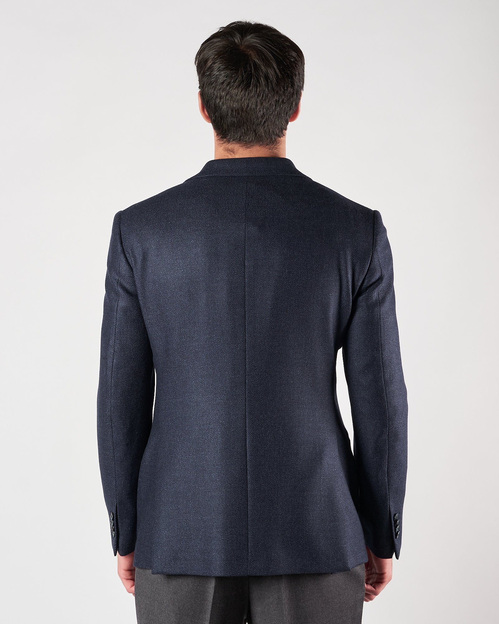 Giacca Luigi Bianchi spinata un petto blu