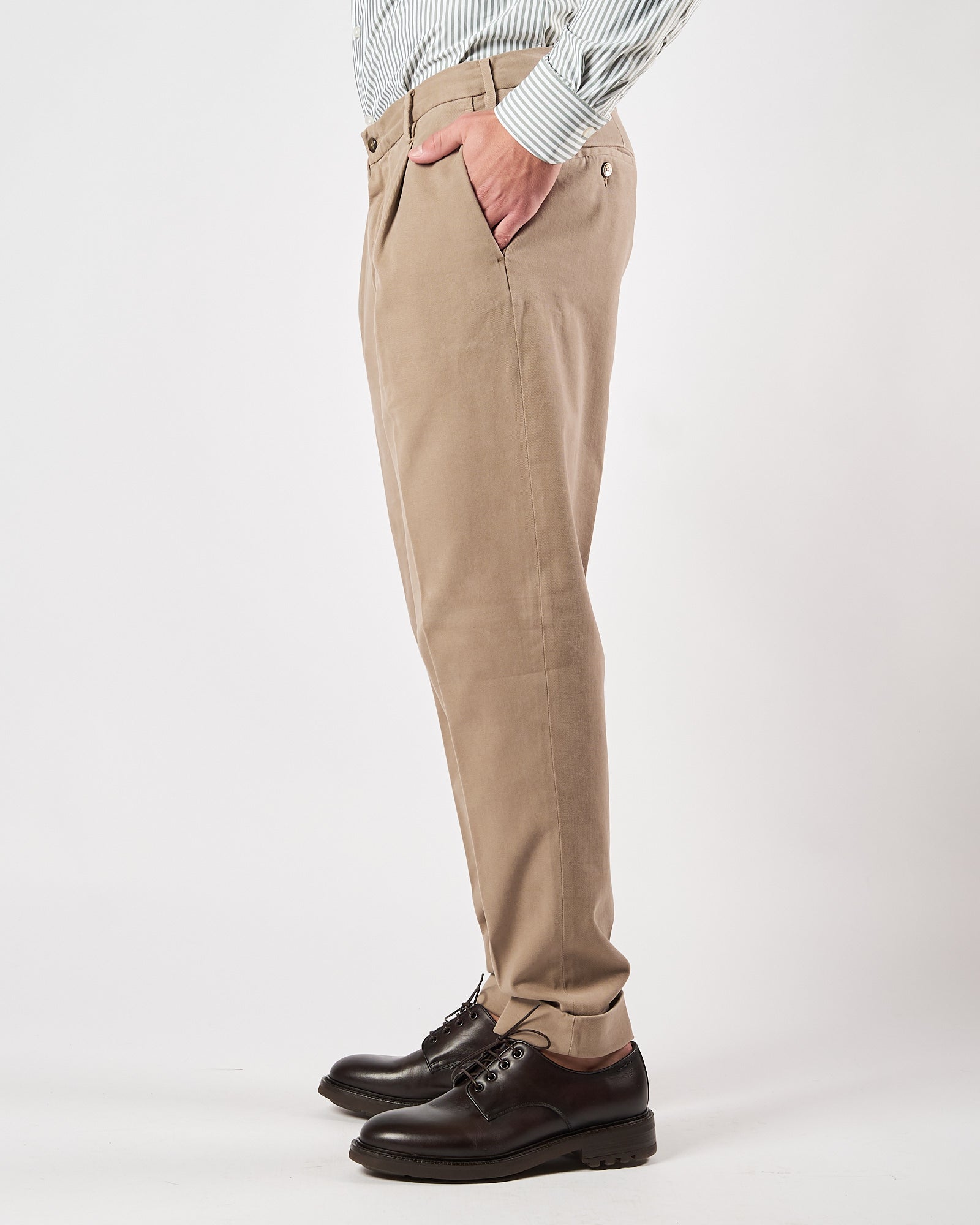 Pantalone Lbm1911 una pence tortora