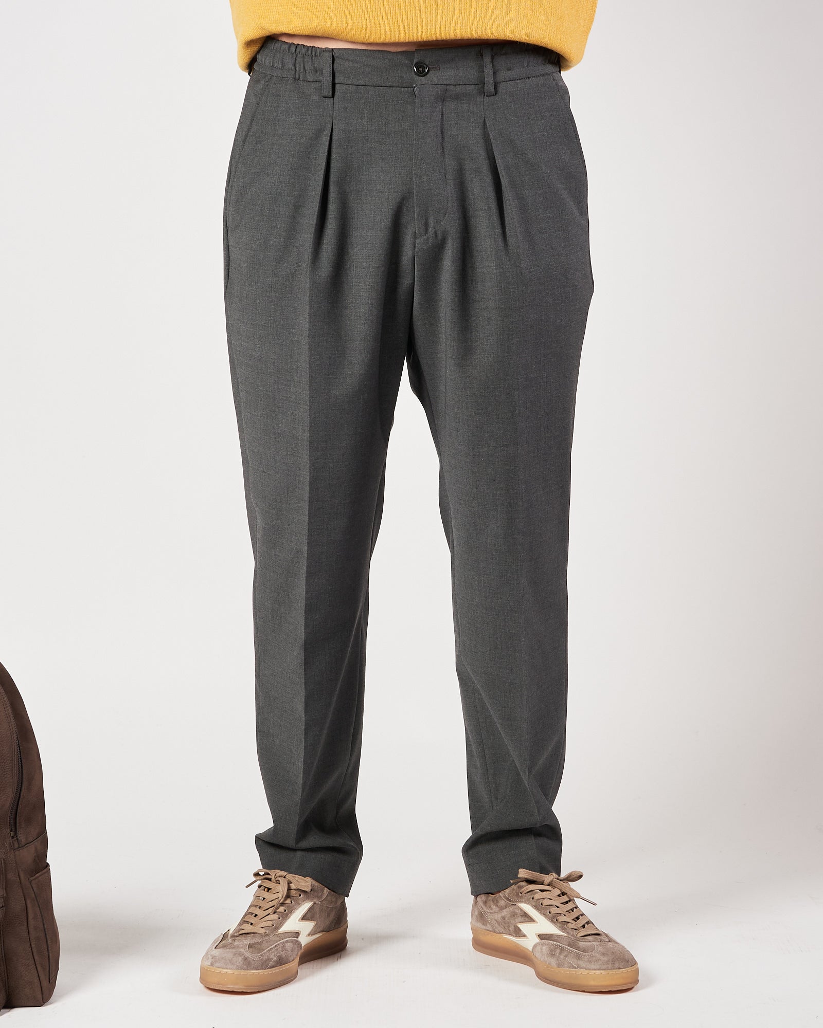 Pantalone A|STORE una pence grigio antracite