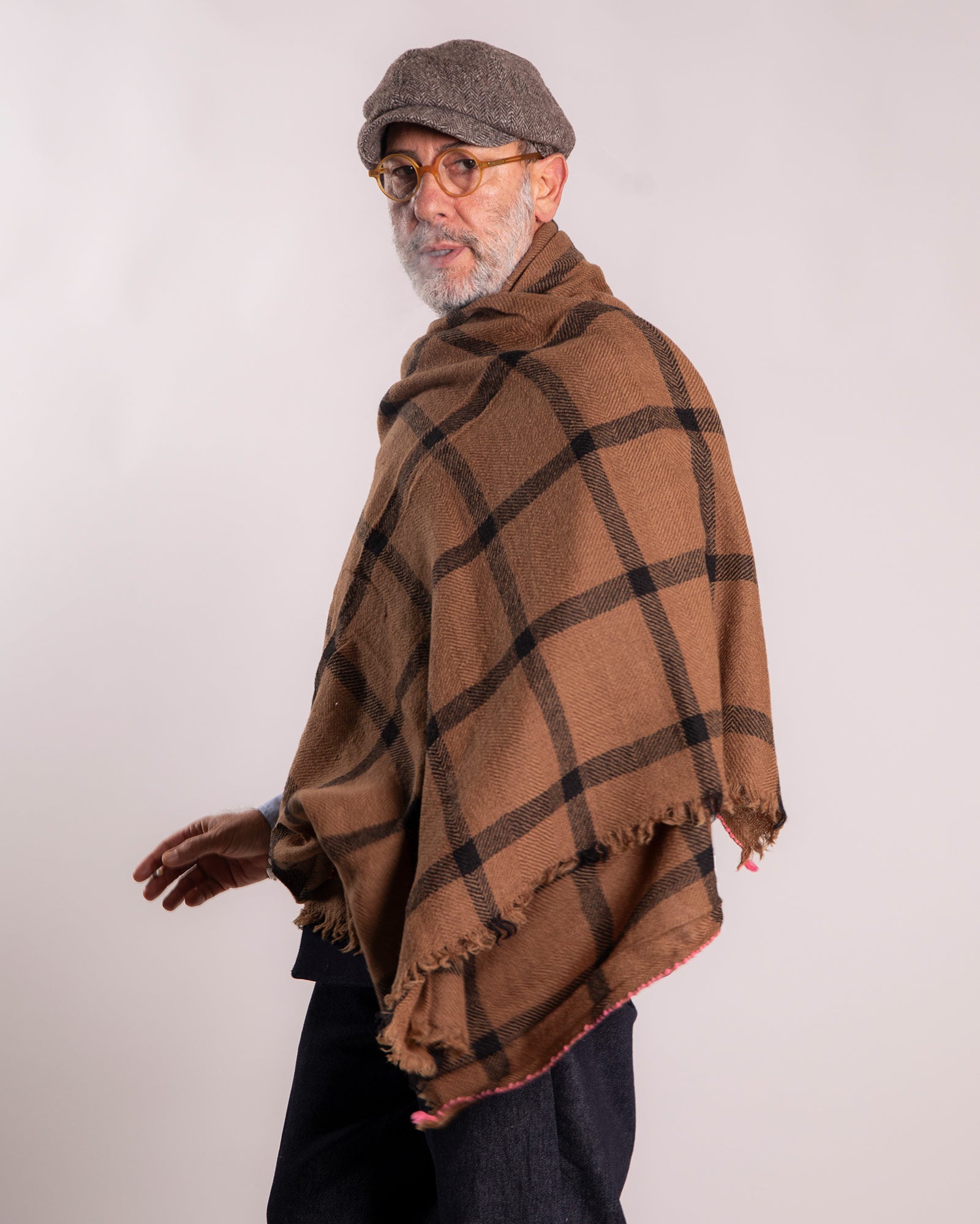 Sciarpa Lovat&Green fantasia in lana a quadri