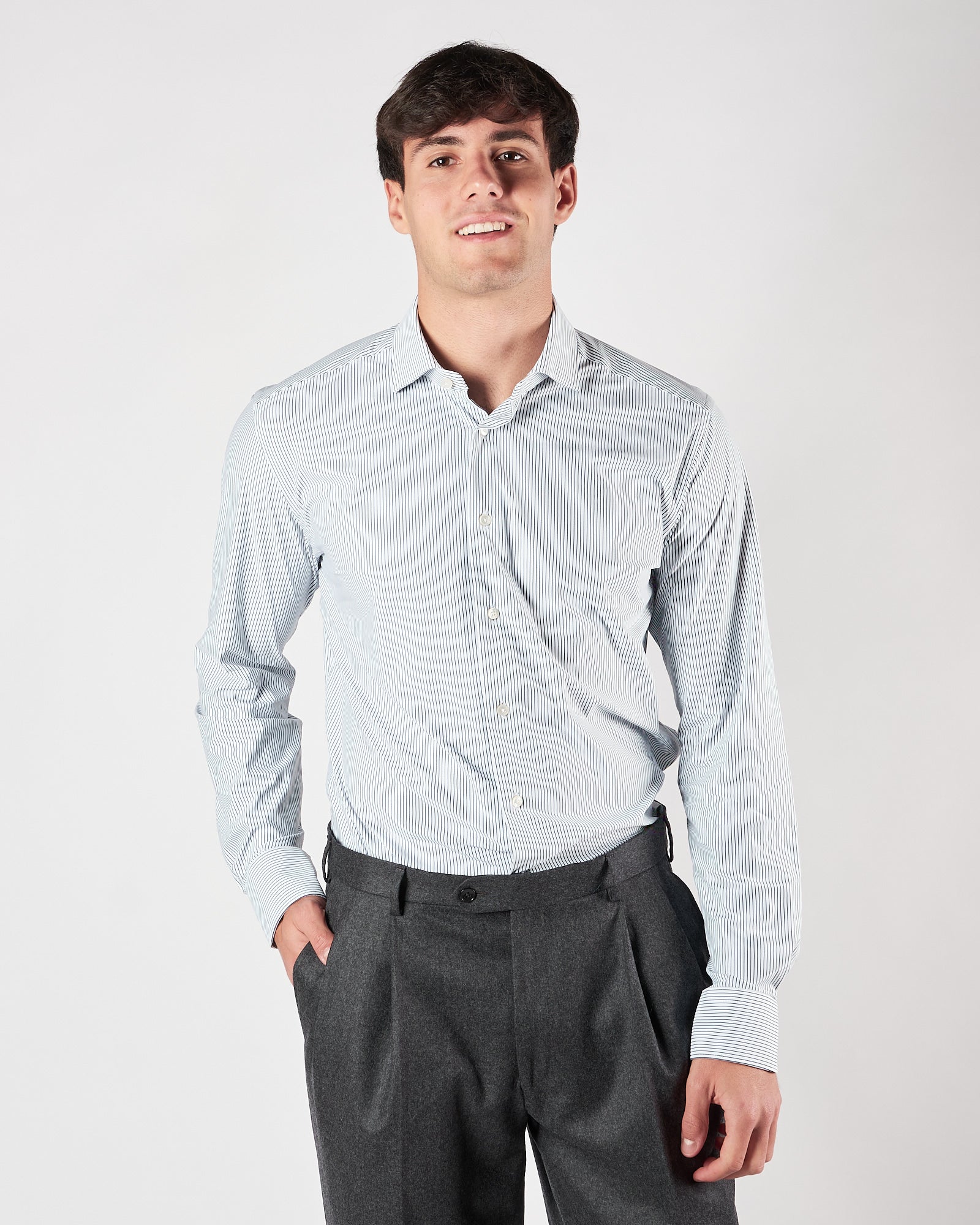 Camicia Xacus active bastincino blu