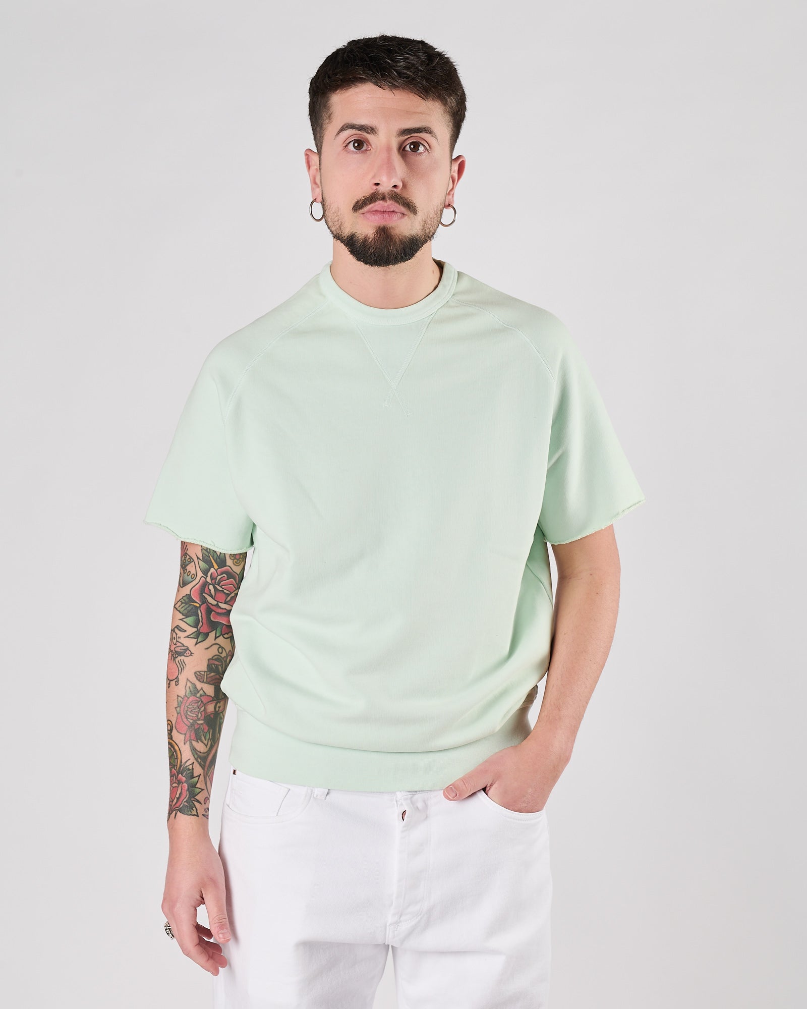 Felpa Chesapeake's manica corta verde menta