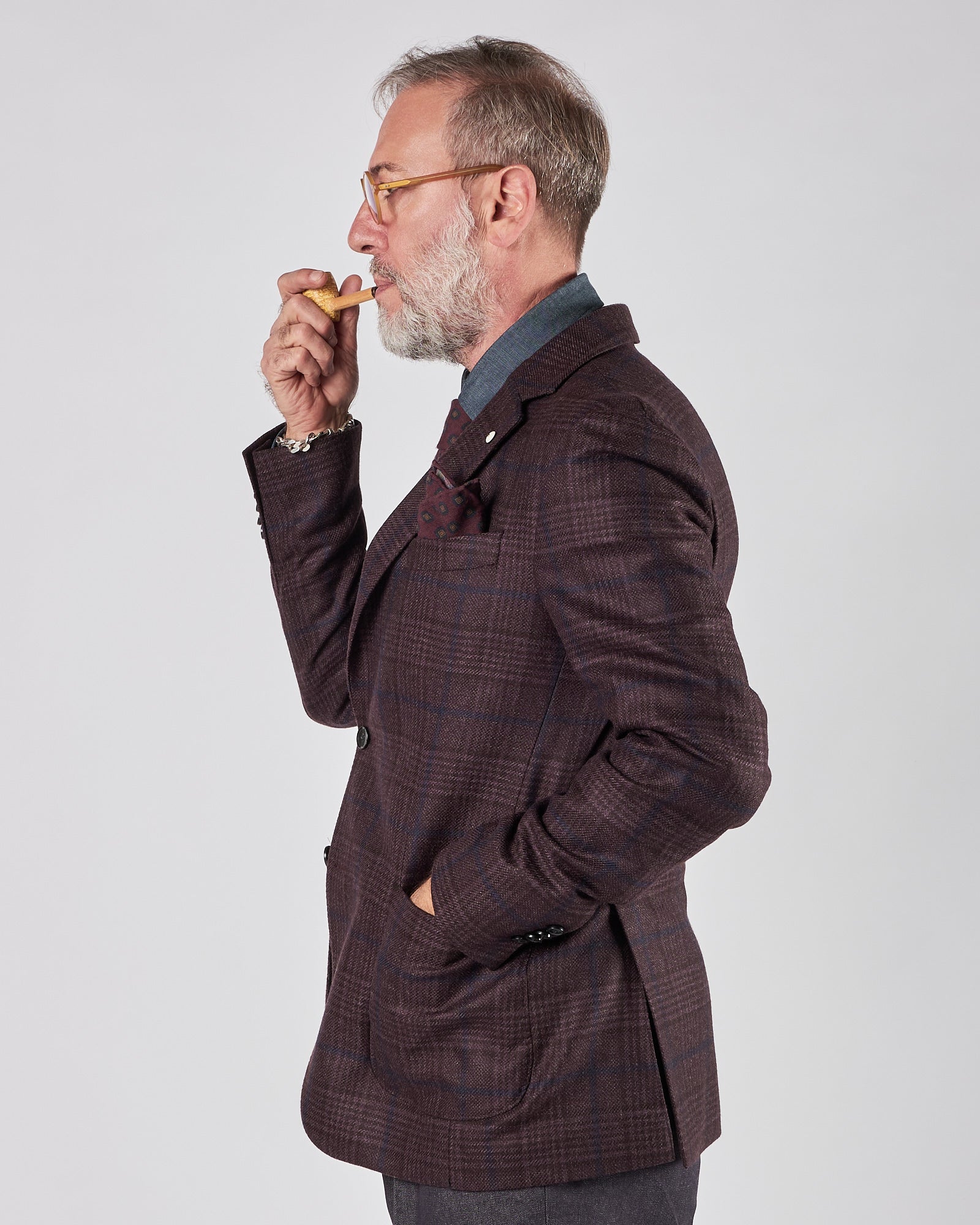 Giacca Lbm1911 fantasia quadri