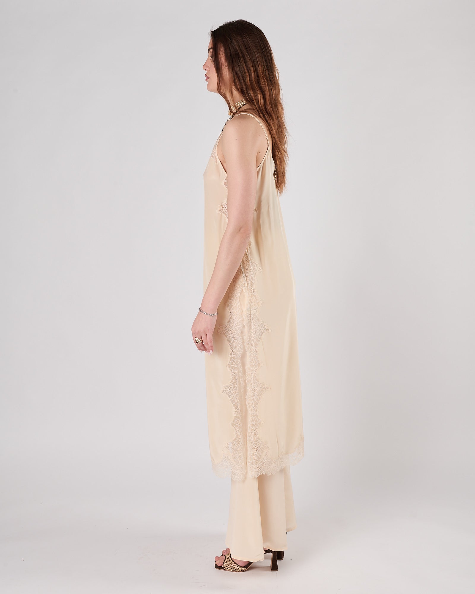 Casacca Mes Demoiselles scivolta con pizzo nude