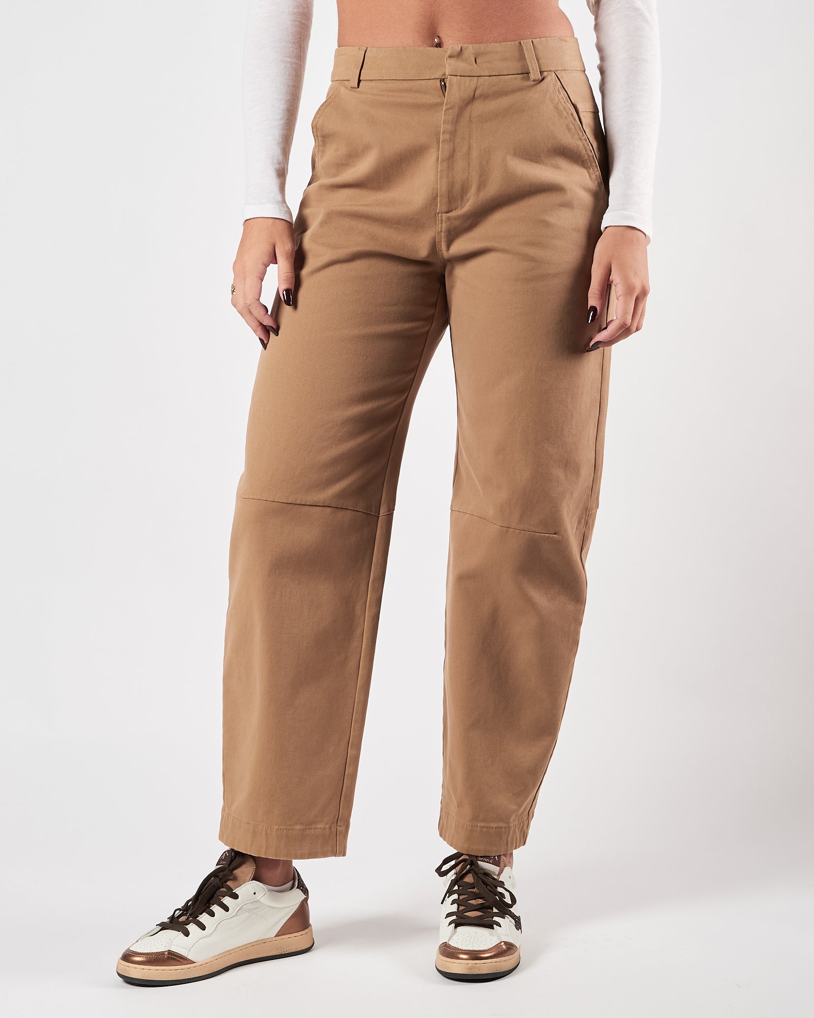 Pantalone Tela9 morbido cammello