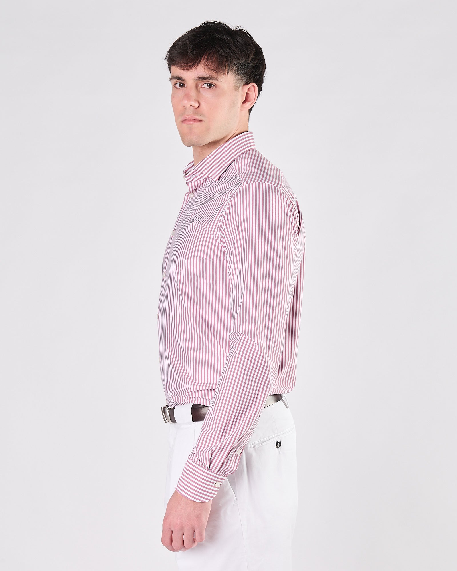 Camicia Xacus active riga bordeaux