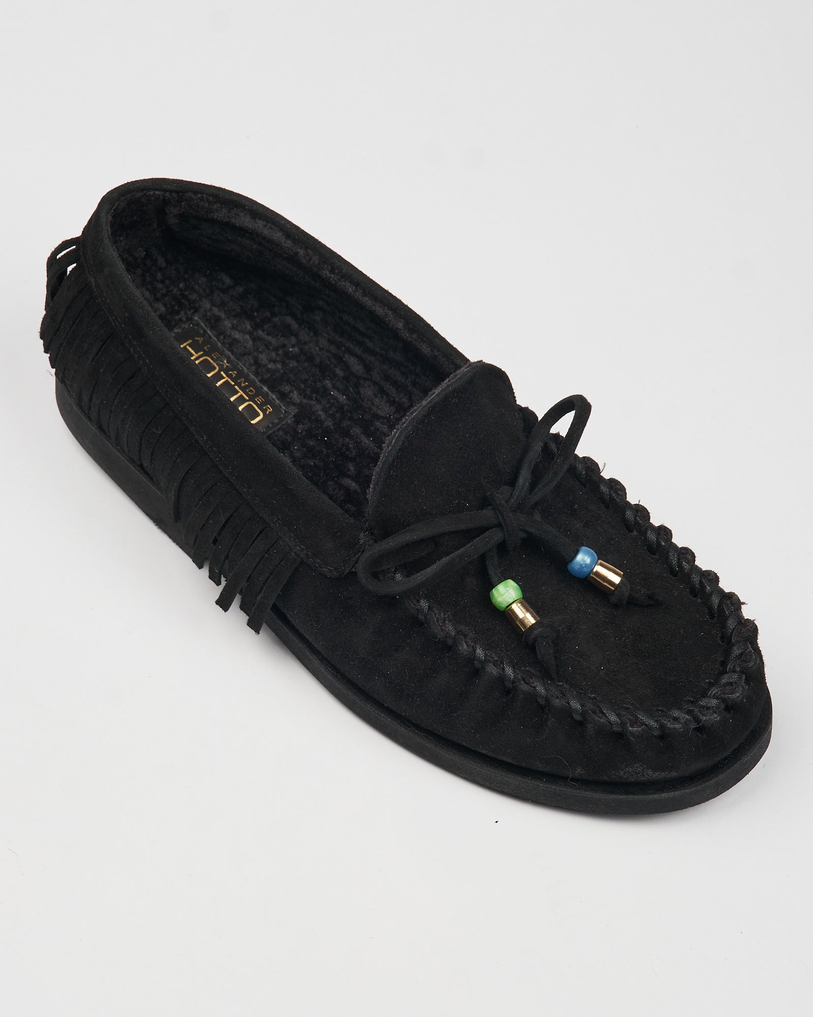 Moocassino Alexander Hotto in camoscio nero