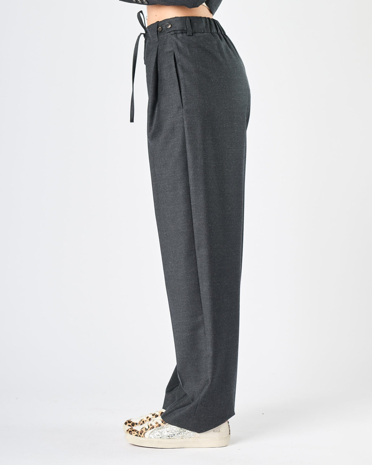 Pantalone Tela9 con pence carbone